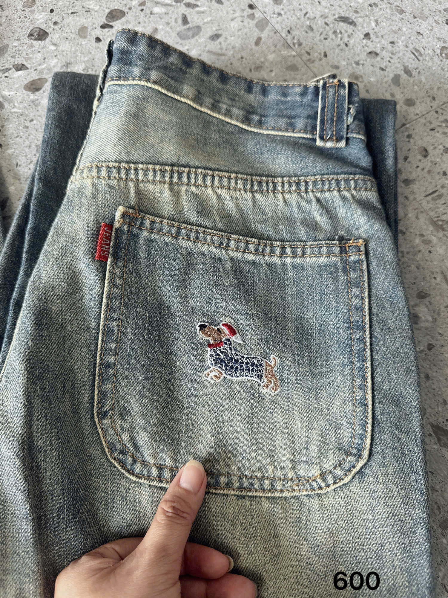 BIGSIZE- Quần suông thêu chó thơm T - QJ600_thumbnail_5