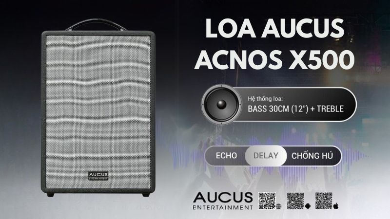 loa aucus acnos x500 hiệu suất âm thanh