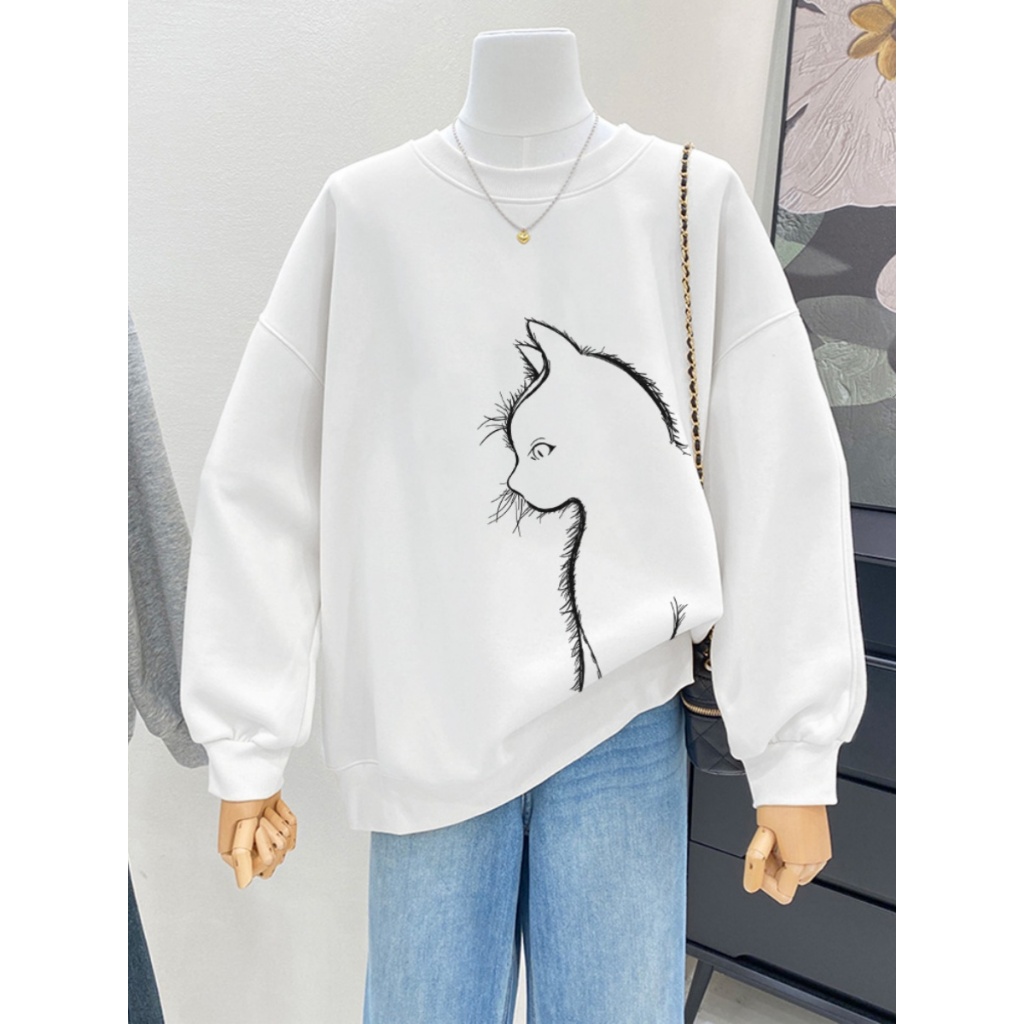 Áo sweater trắng nữ in hình nhiều mẫu - Loza G0114_thumbnail_8