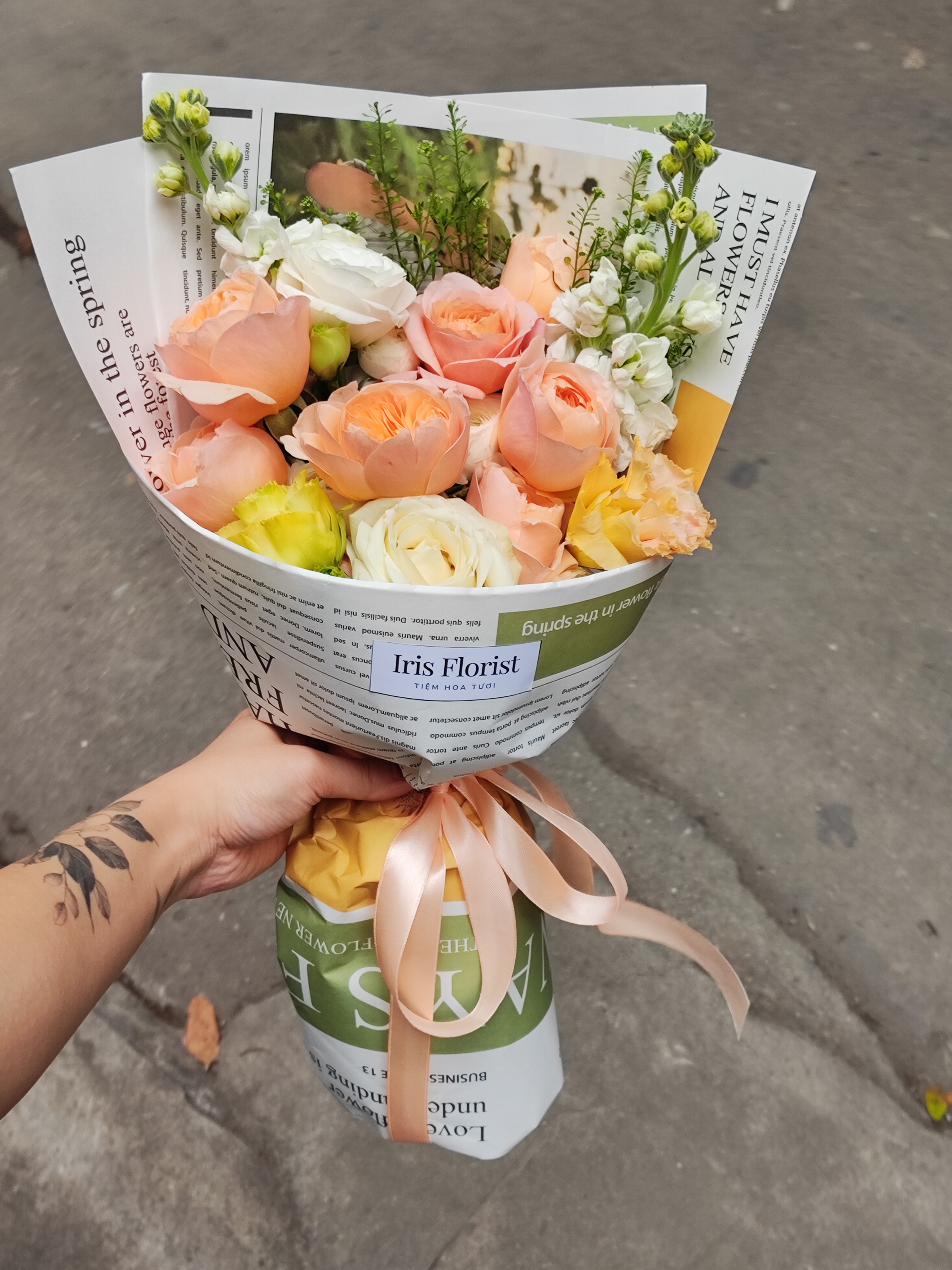 Bó Juliet mix tone cam - Size S - Giấy Báo_thumbnail_2