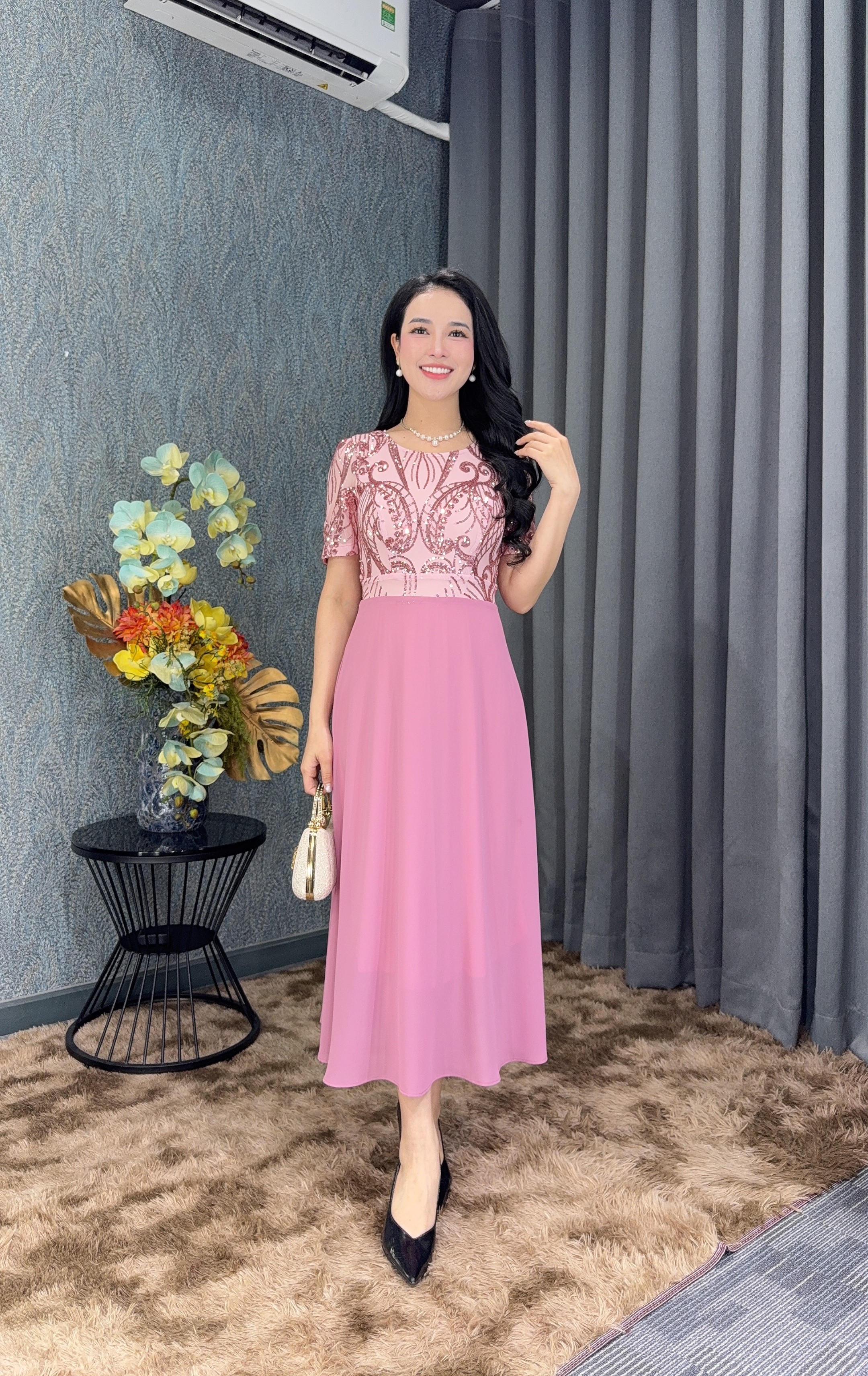 Đầm xòe - Y2061 - Thương hiệu Zonbig