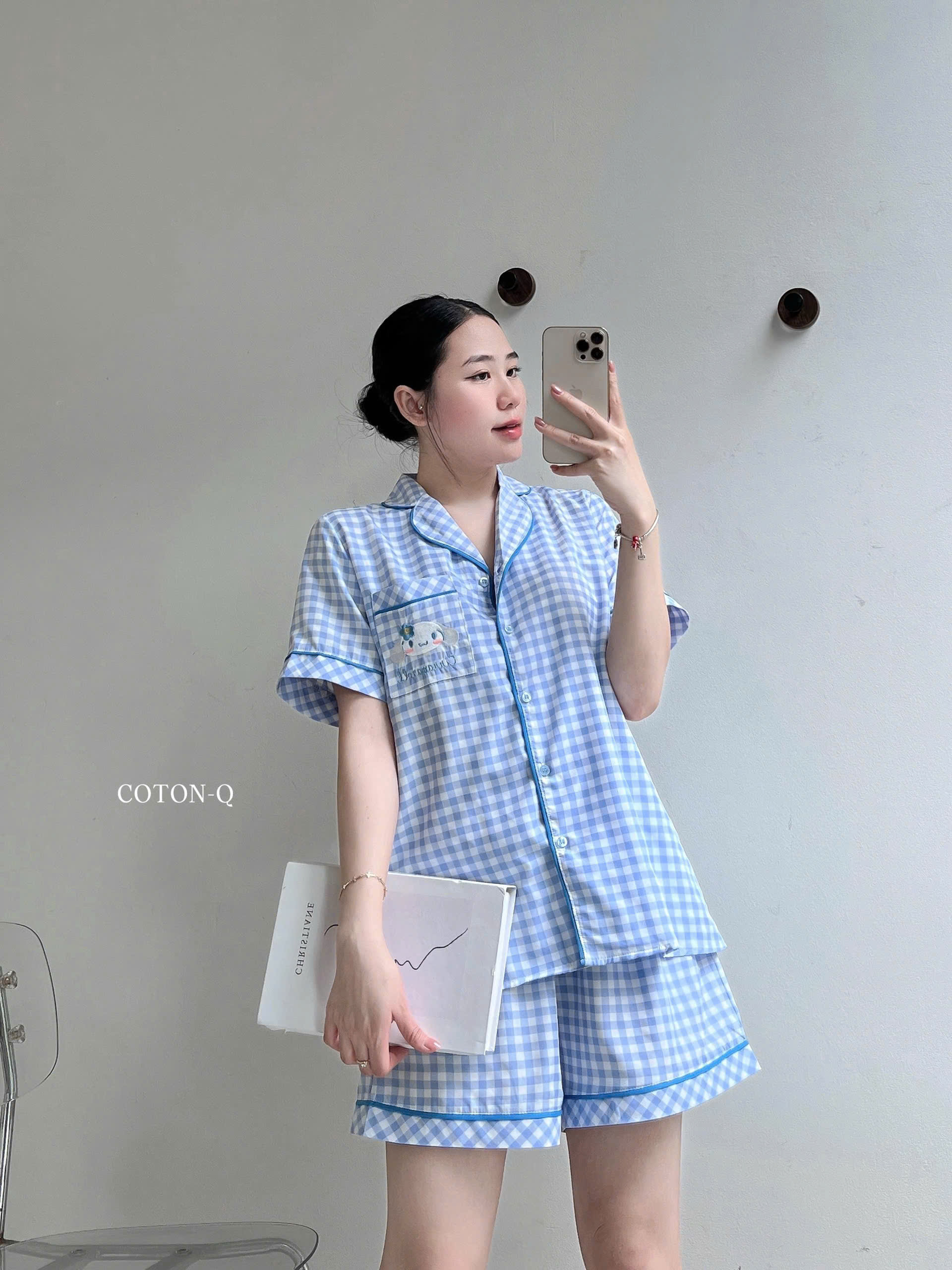 Set bộ đùi caro ( XANH TRỜI )_thumbnail_10