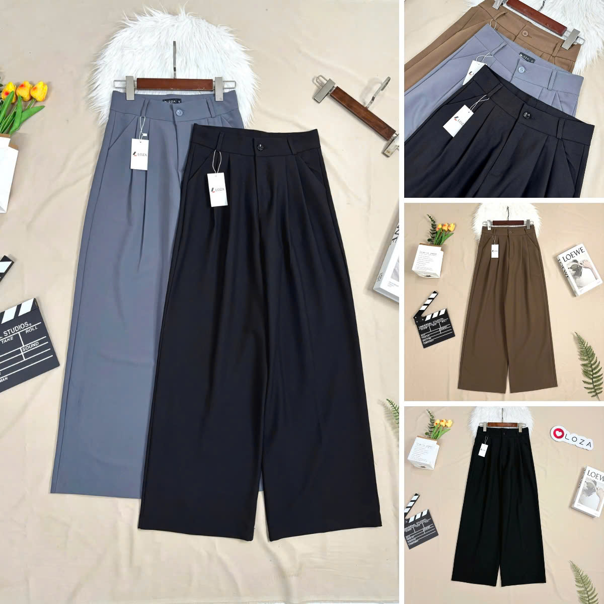 Quần suông ống rộng hack dáng cực đỉnh - Loza LQ095227