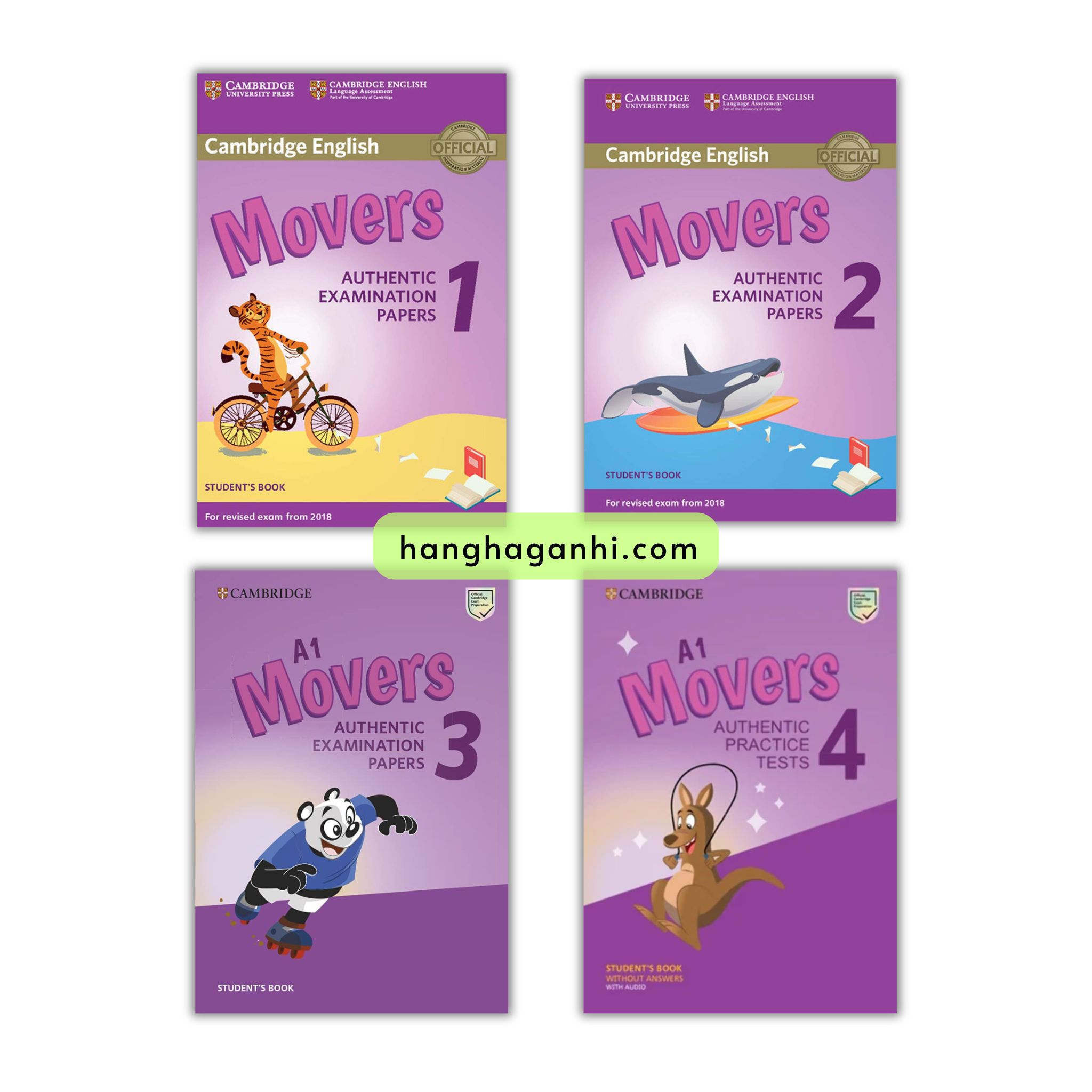 Cambridge English Movers - Bộ 4 cuốn bản mới nhất 2018-2020 Kèm file nghe và đáp án_thumbnail_0