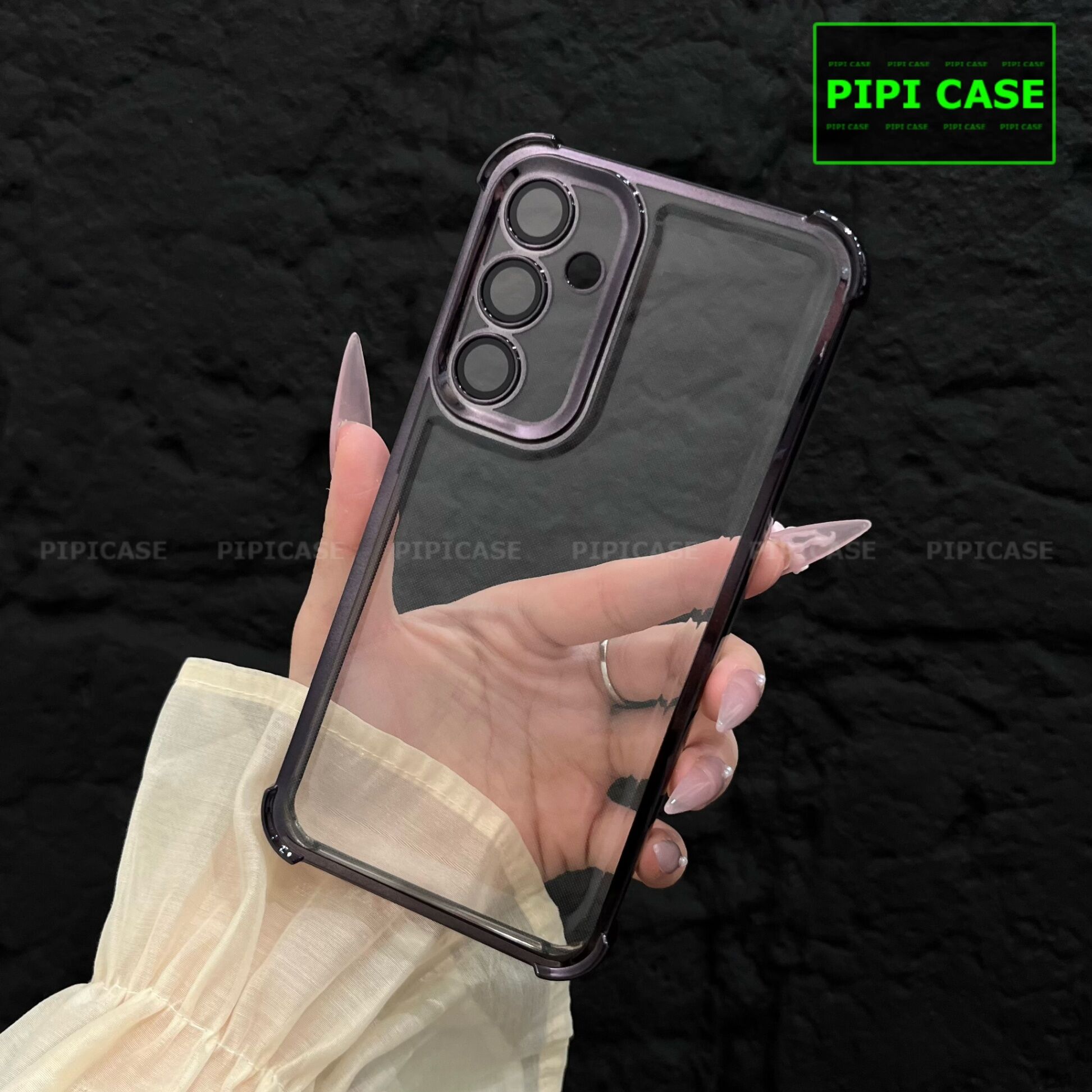 Ốp Lưng Samsung A35 - Gu - Đen