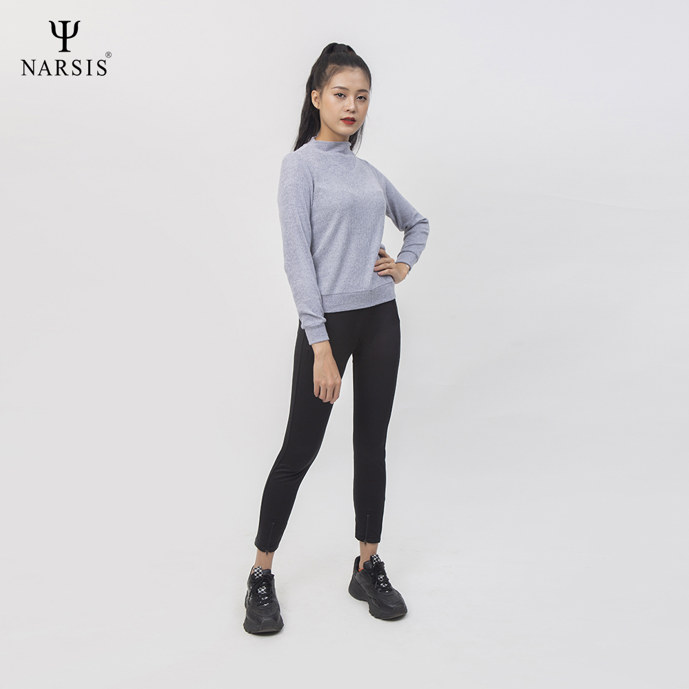 ÁO THU ĐÔNG NỮ L0058 NARSIS VẢI LEN COTTON ẤM ÁP, THOÁNG MÁT, GIỮ ẤM TỐT, MỀM MẠI_thumbnail_3