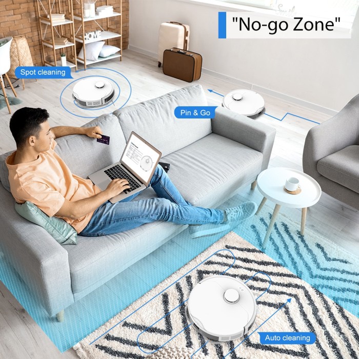 Robot Tự Động Giặt Giẻ Lau Của Đức Hubert HB-S79 AI Camera Lau Nhà Hút Bụi, diệt khuẩn_thumbnail_6