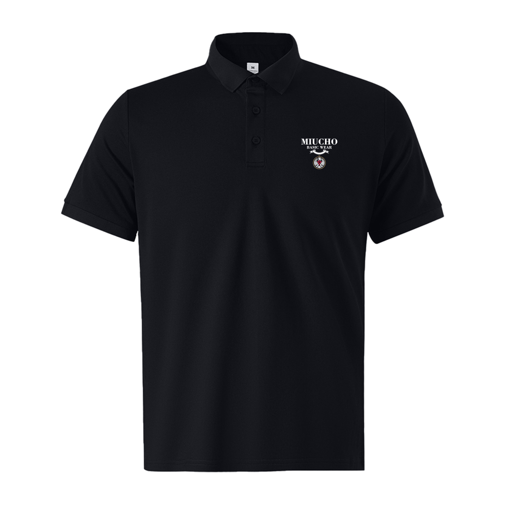 Áo polo nam form vừa 1872 Miucho Iconic vải cá sấu đứng form thoáng mát in basic_thumbnail_0