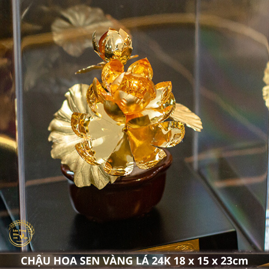 CHẬU HOA SEN MẠ VÀNG 24K 18x15x23cm_thumbnail_1