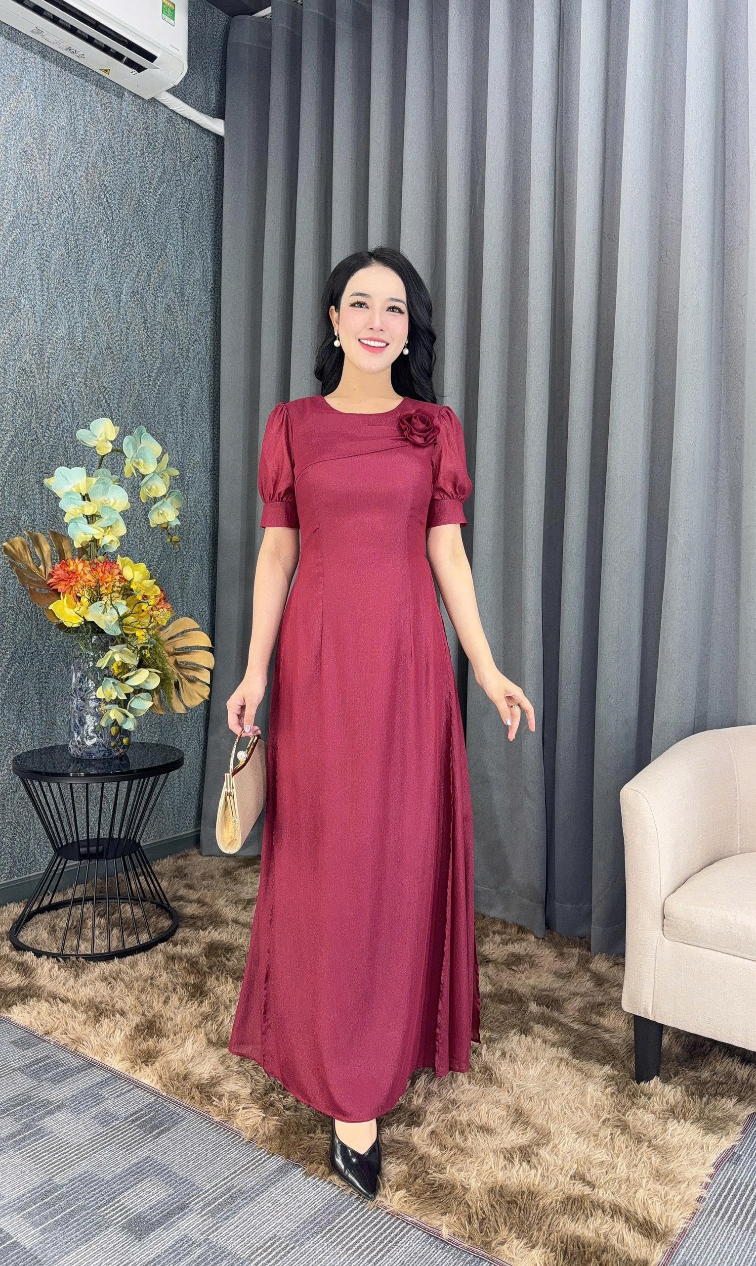 Đầm giả áo dài - Y2033 - Thương hiệu Zonbig