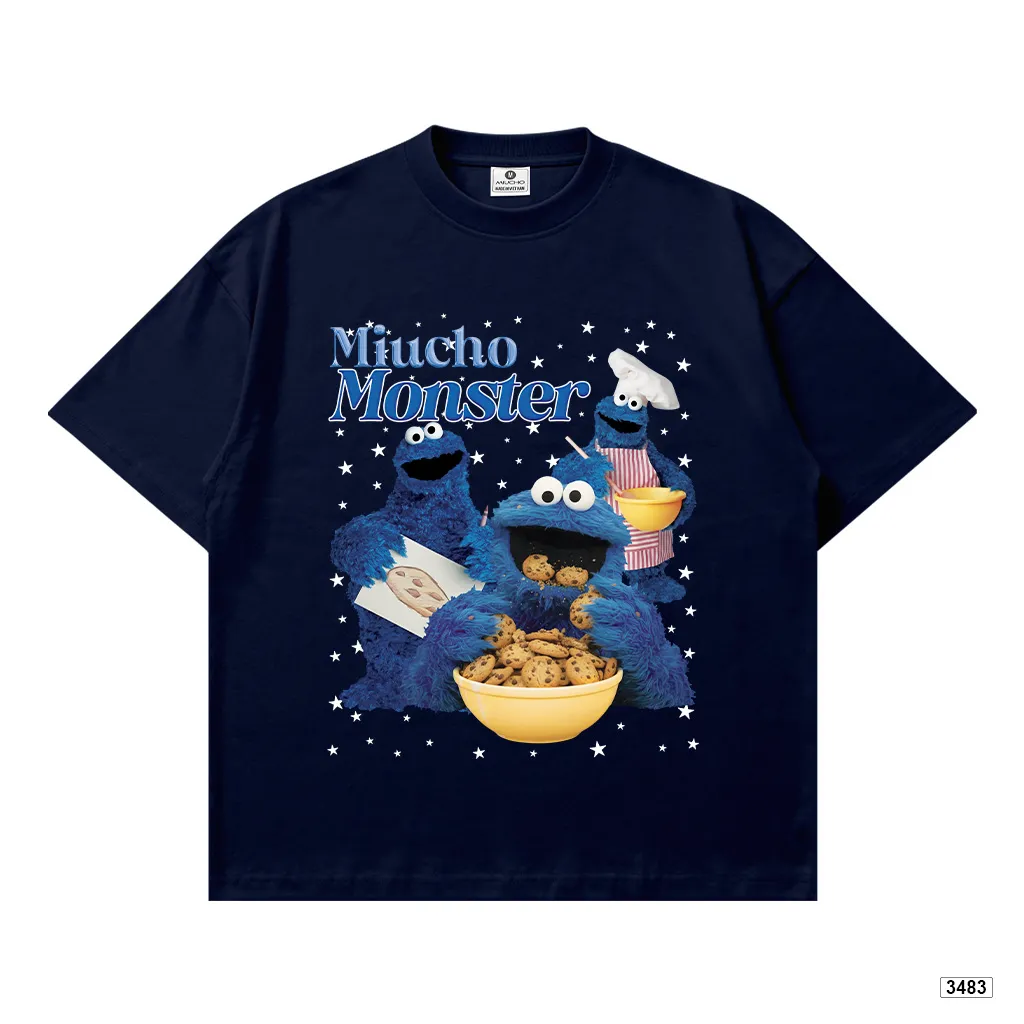 Áo thun boxy hoạt hình Miucho Monster tôn dáng chuẩn form 3483_thumbnail_14