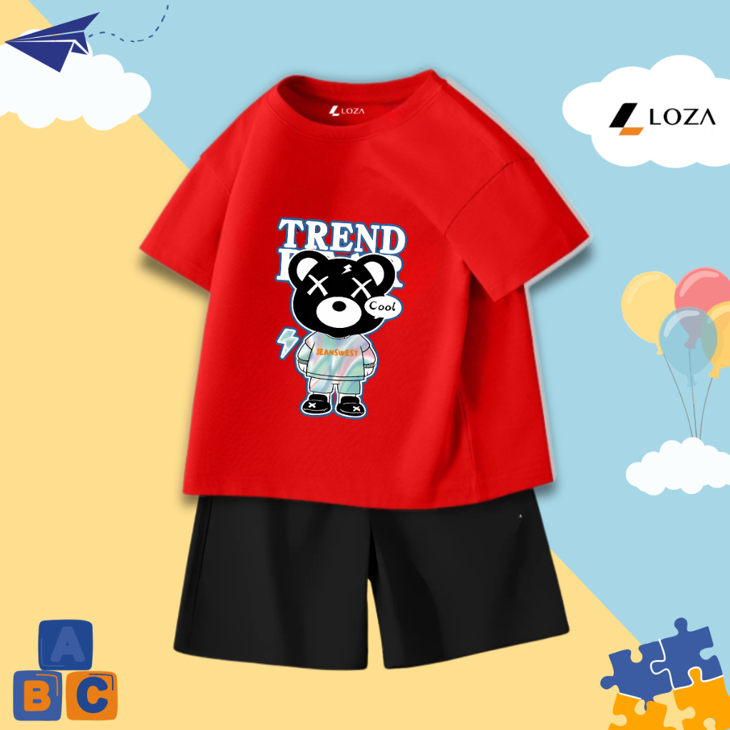 Bộ đồ bé trai in hình Gấu Trend - Loza SB294_thumbnail_4