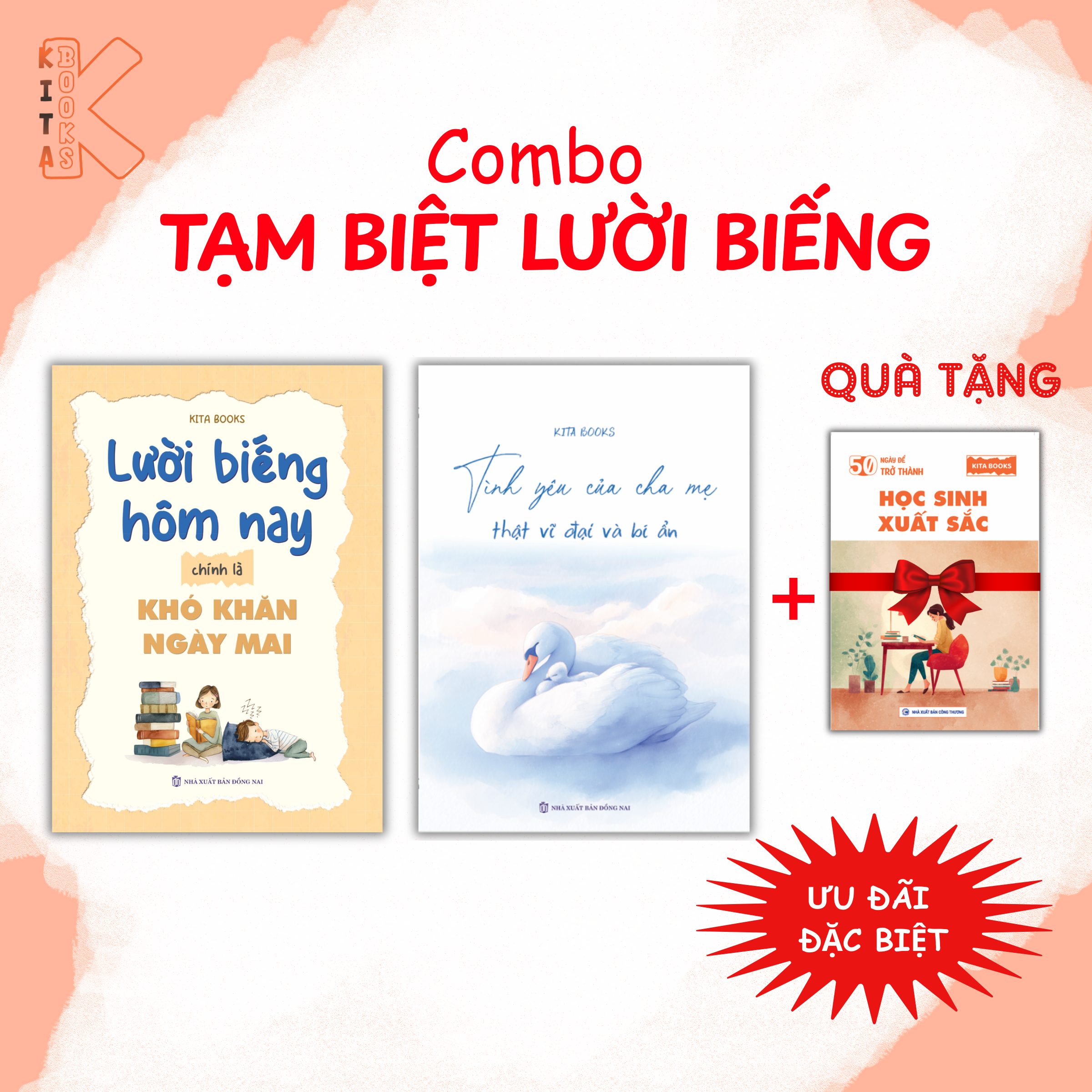 Combo Tạm Biệt Lười Biếng KITABOOKS