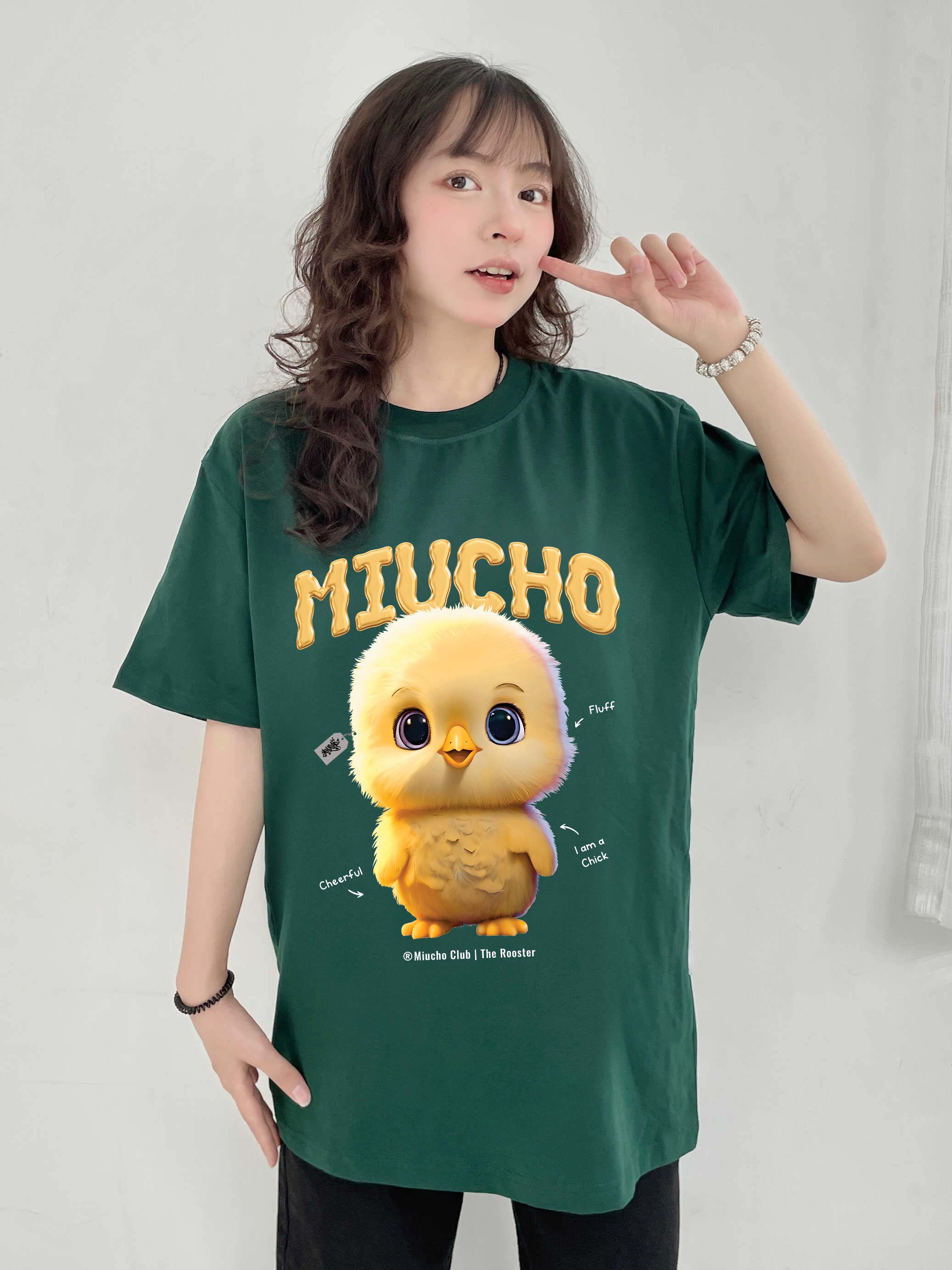 Áo thun form rộng 12 con giáp tuổi Dậu ATD1240 Miucho tay ngắn cổ tròn in mix_thumbnail_6