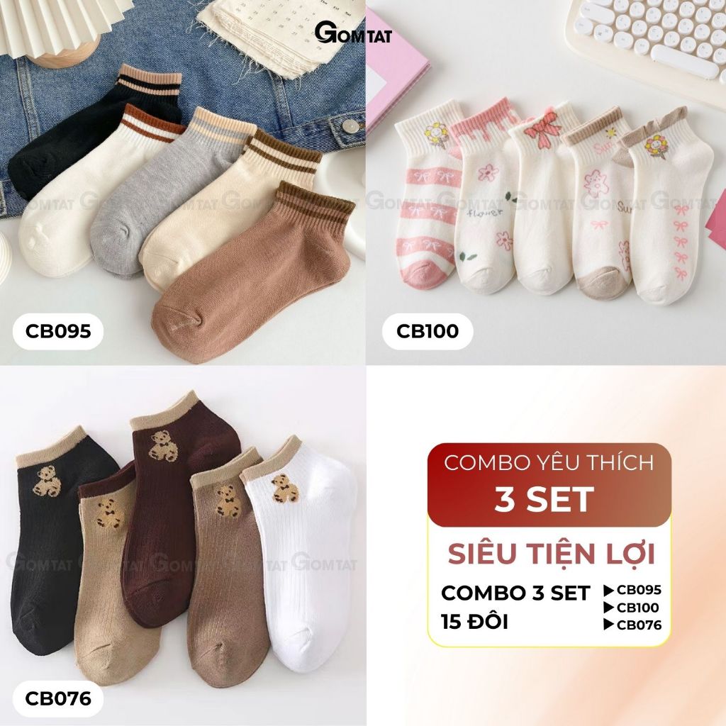 Set 5 đôi tất vớ nữ cổ ngắn UYE-CBCN_thumbnail_25