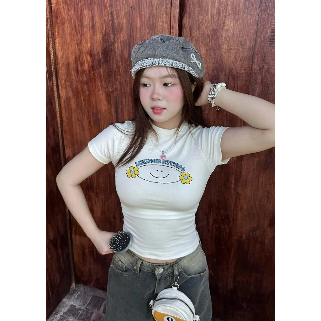 Áo baby tee smile Beezy form ôm body hack dáng 3334_thumbnail_5