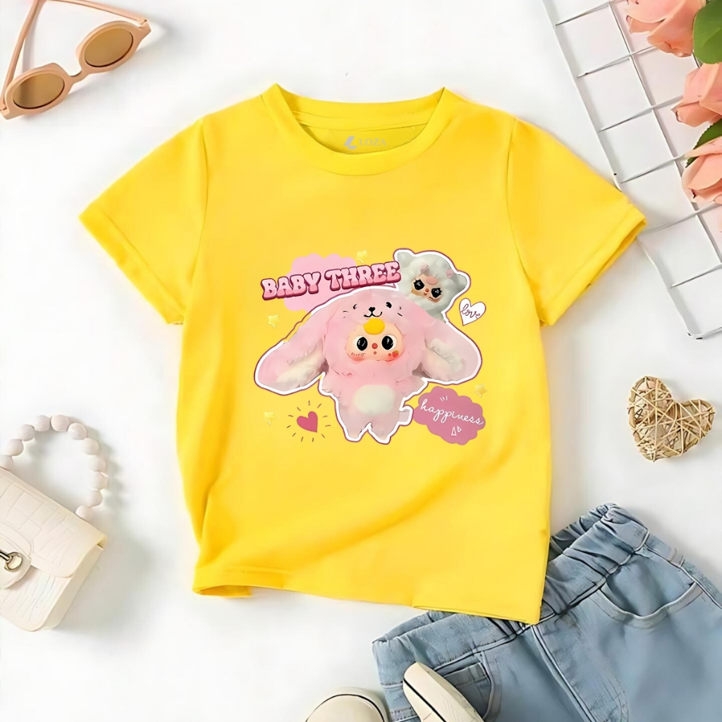 Áo thun bé gái in hình Baby Three - Loza Kids AT032_thumbnail_2