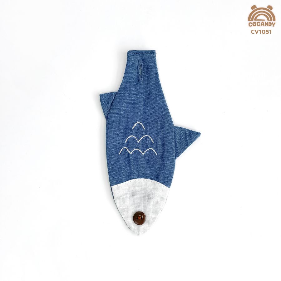 Cà vạt XANH cá heo