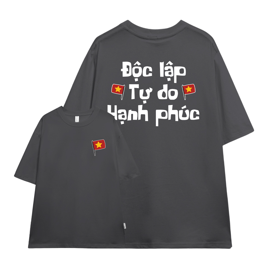 Áo thun Việt Nam tôi yêu form rộng 2120 Miucho cổ tròn vải cotton 4c 220gsm thoáng mát in mix_thumbnail_8