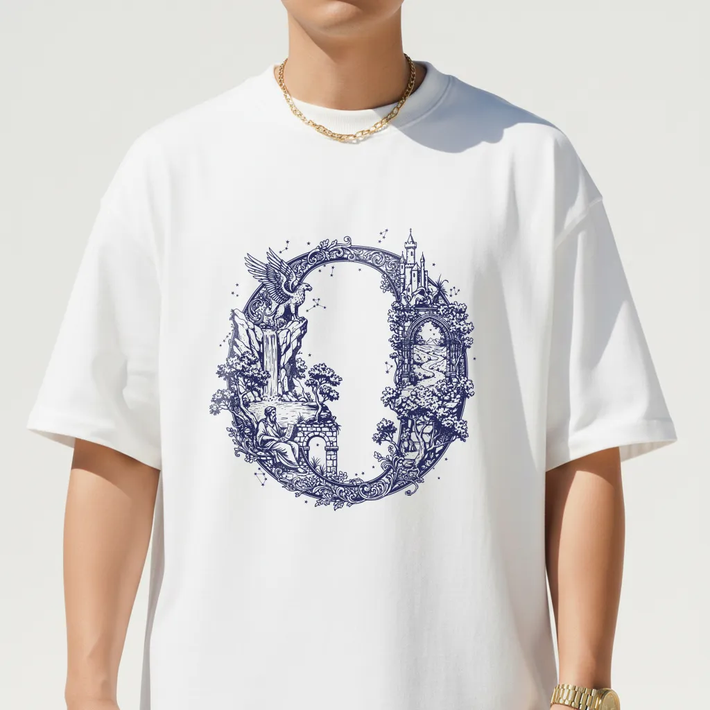 Áo thun nam oversize Miucho Iconic vải cotton mềm mại thấm hút tốt trẻ trung in chữ cái O dễ phối đồ 2760_thumbnail_5