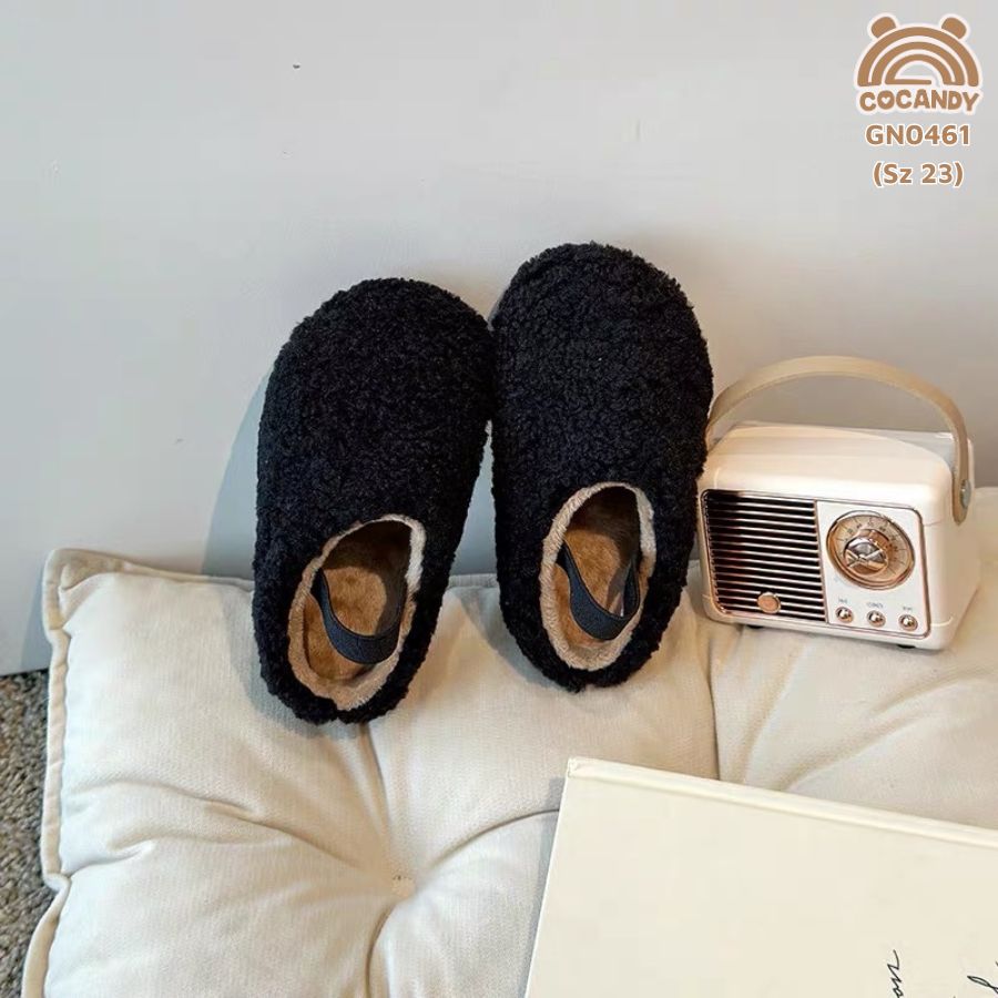 Giày nhập lông ĐEN trơn