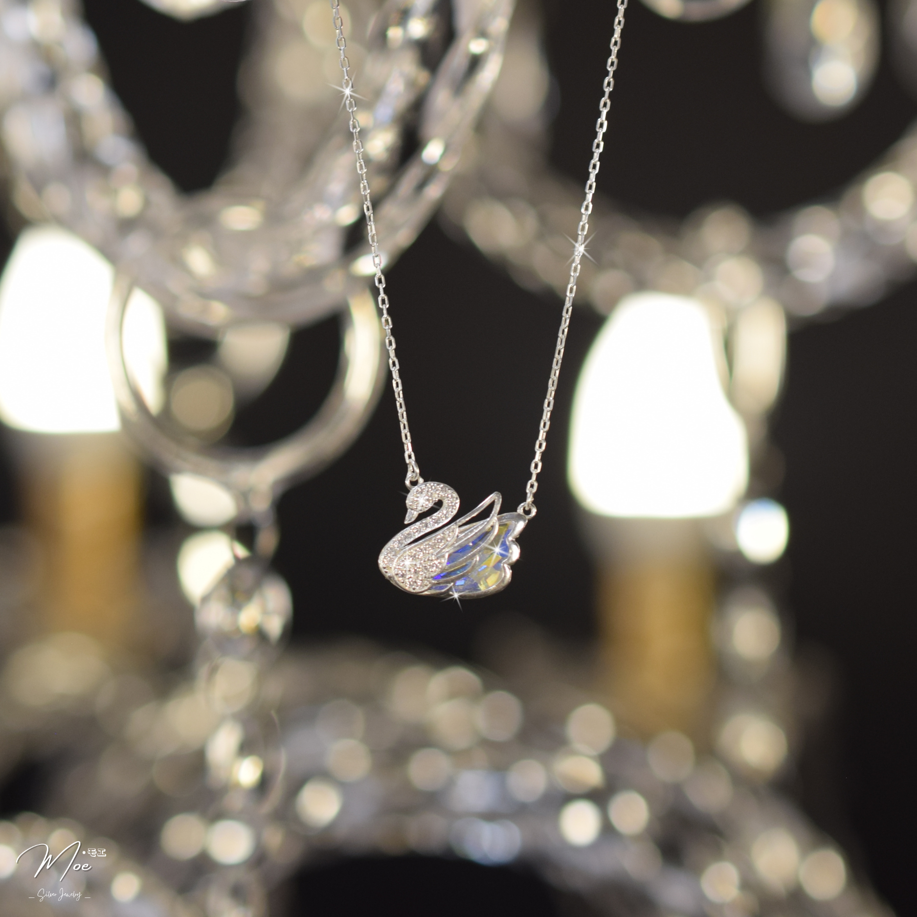 D264 - Dây chuyền thiên nga ngũ sắc_thumbnail_1