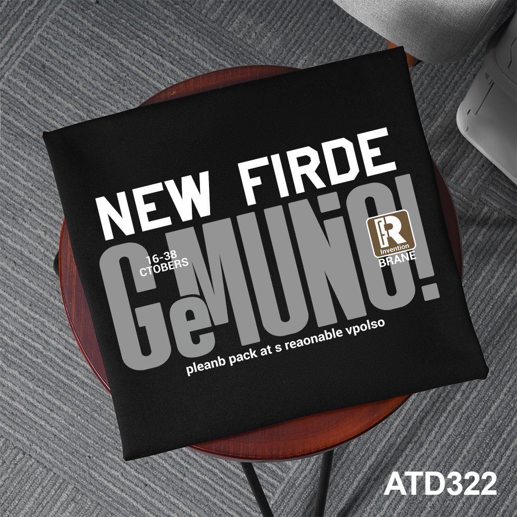 Áo thun nam form rộng ATD322 Miucho Iconic cotton cổ tròn in typography_thumbnail_5