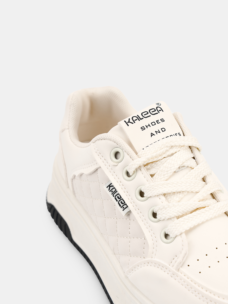 Giày Thể Thao Nữ Chất Da Mềm Thiết Kế Vân Chần Trám Sneaker Cao 4p - T157_thumbnail_3