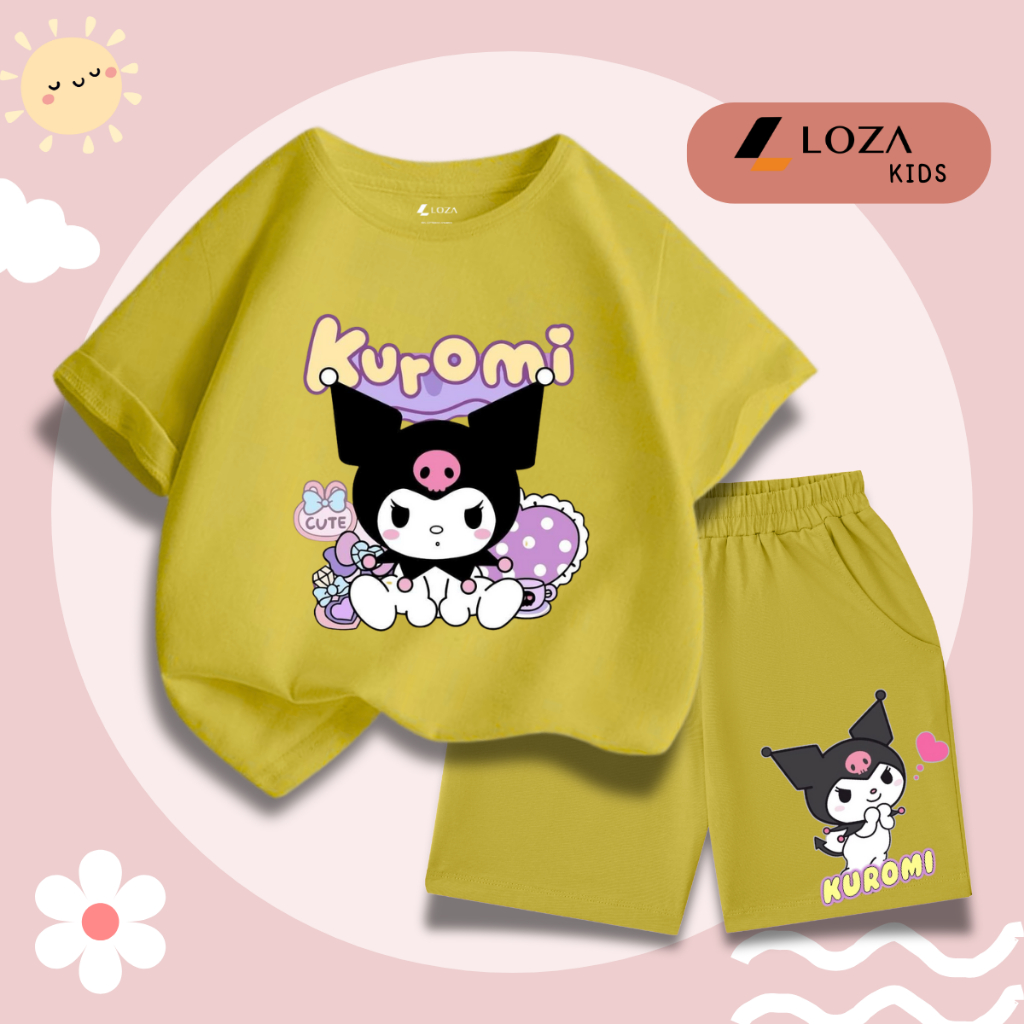 Bộ đồ bé gái in hình Kuromi -  Loza Kids SB308_thumbnail_9