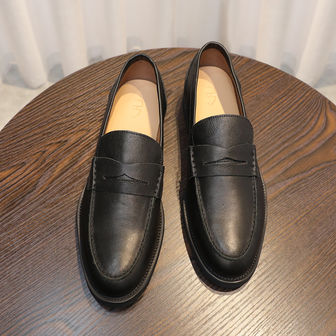 Giày nam cổ điển Anh quốc, giày da công sở đơn giản, giày lười thời thượng, giày da nam cổ điển thoải mái_thumbnail_3