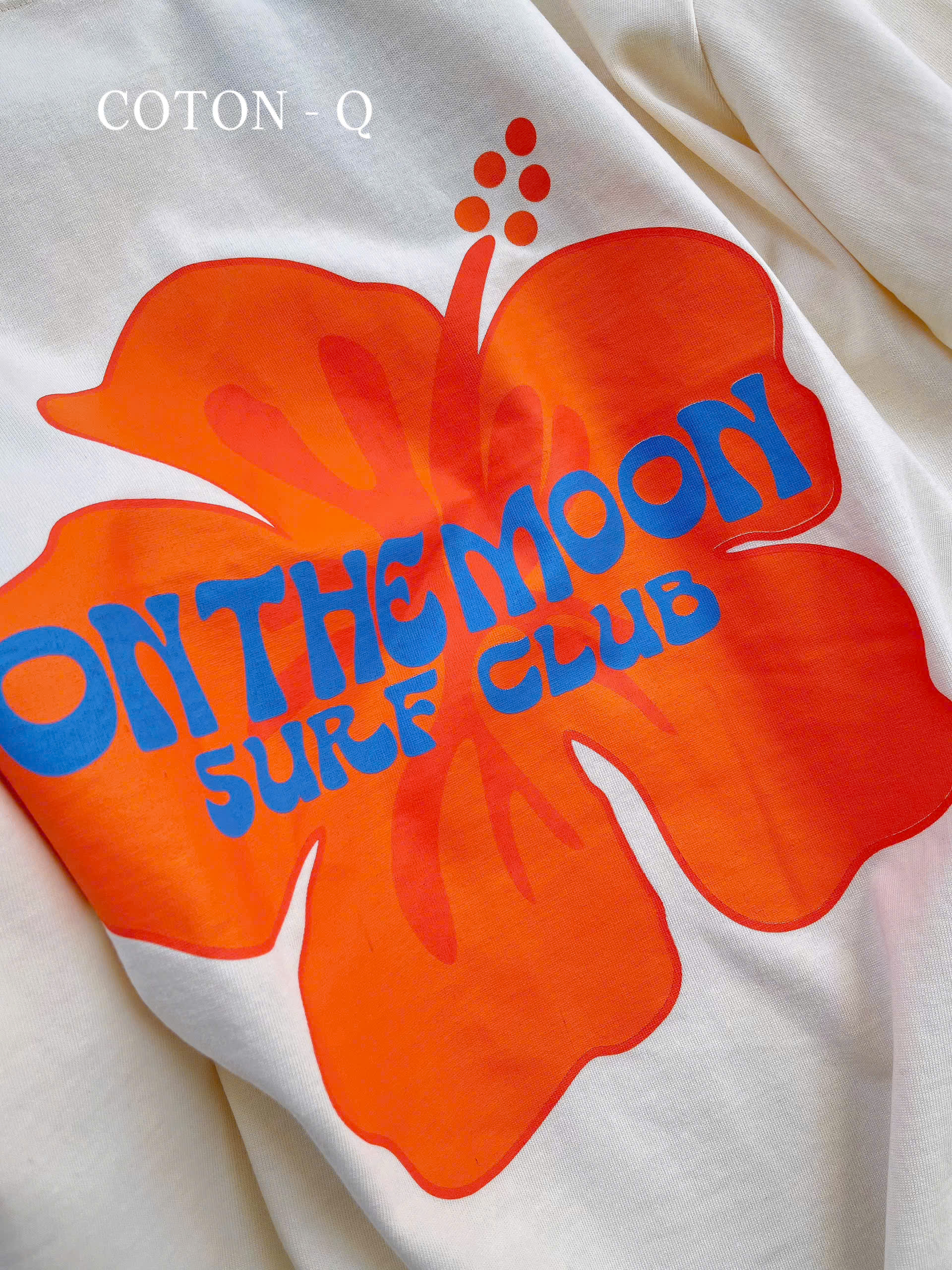 HA751 Áo thun hoa kem Coton Q