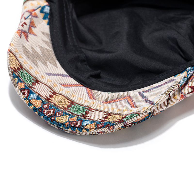 Mũ beret hoạ tiết thổ cẩm HZ2528_thumbnail_2
