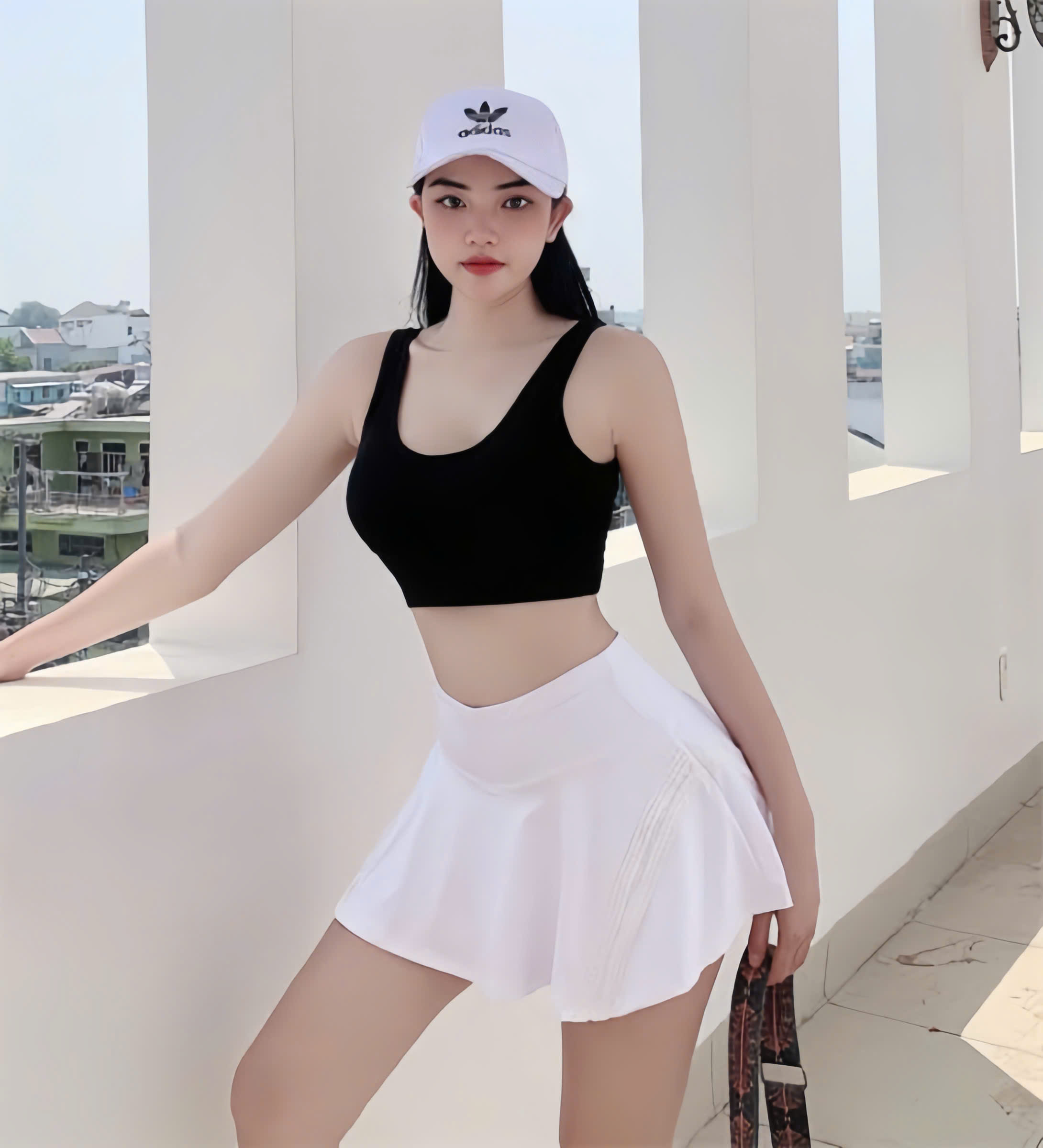 Váy Ngắn Thể Thao Dáng Tennis Phối Viền_thumbnail_10