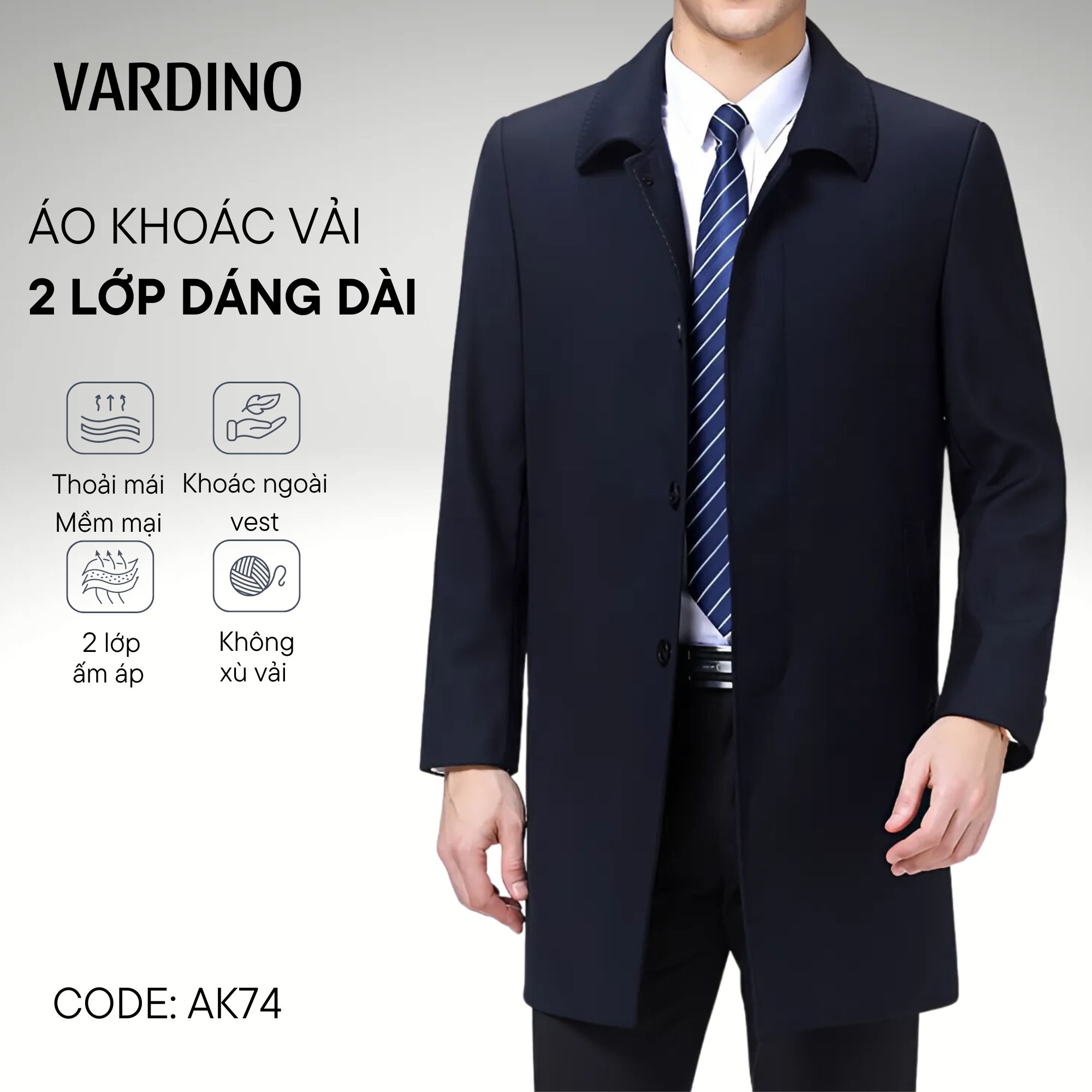 Áo khoác nam măng tô Vardino AK74_thumbnail_1