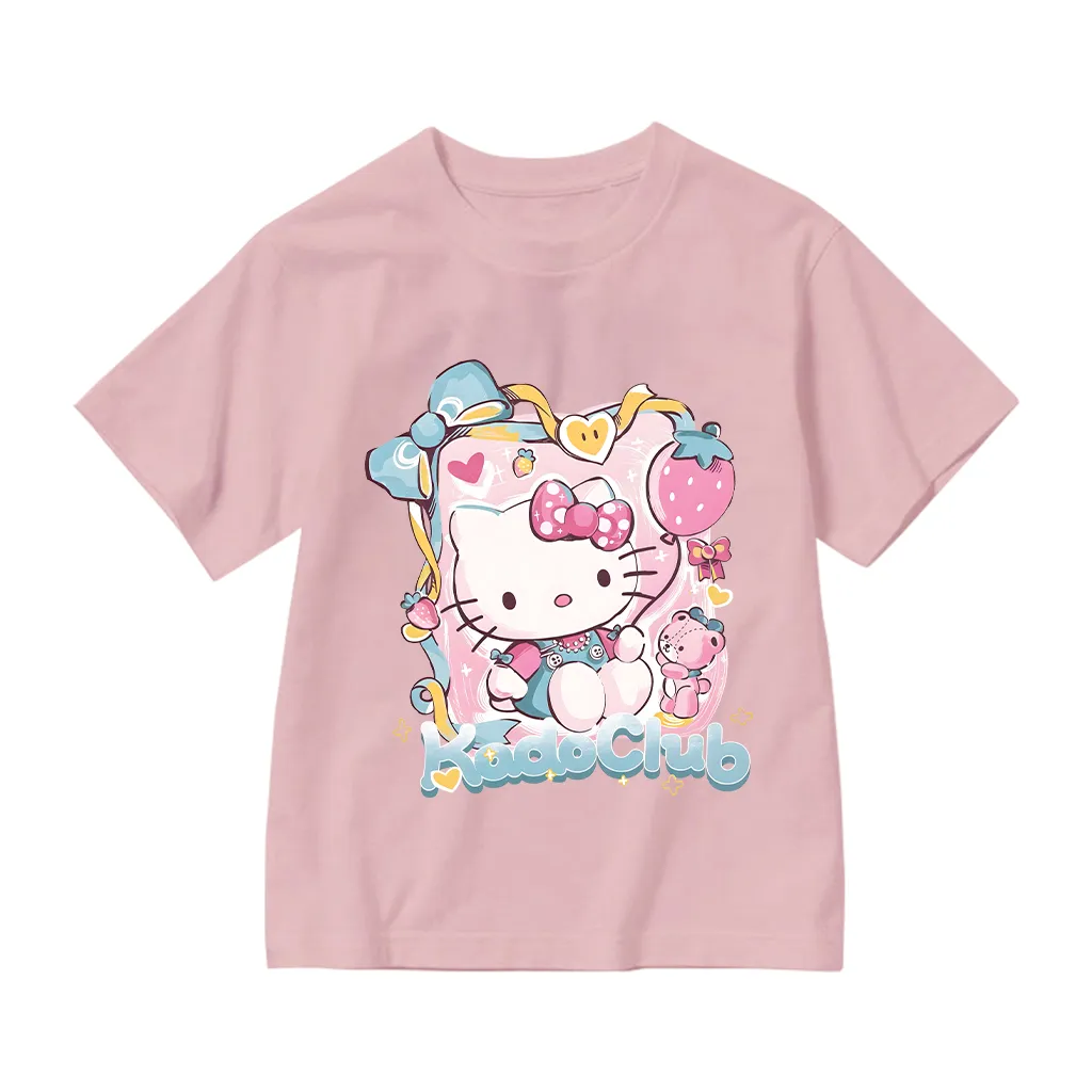 Áo thun bé gái Kado tay ngắn cổ tròn vải cotton thoáng mát dày dặn hình Kitty dễ thương 2871_thumbnail_10