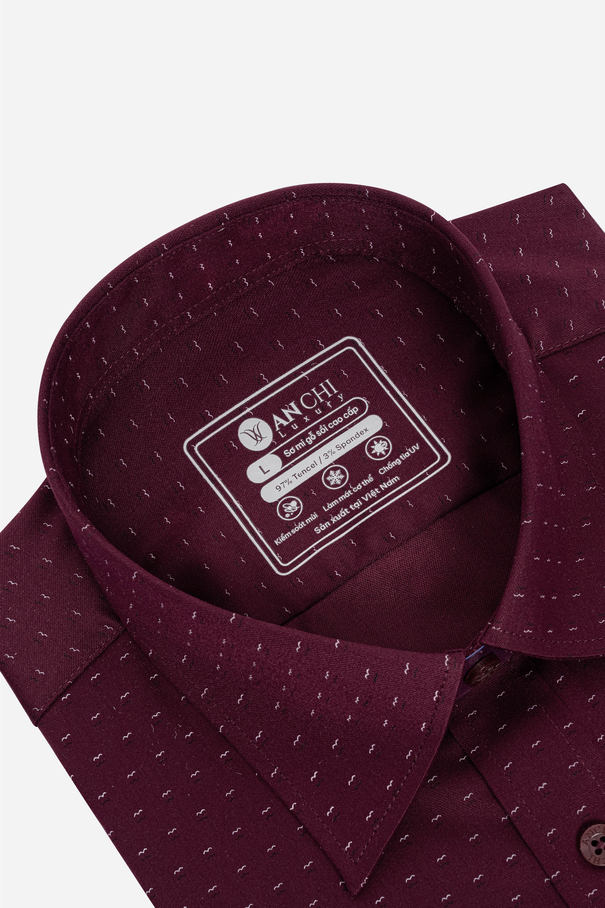 Sơ Mi Cộc Tay Họa Tiết Nam Trung Niên ANCHI Chất Liệu Sợi Sồi Cao Cấp Phom Suông Vạt Ngang Màu Trắng Bi_thumbnail_14