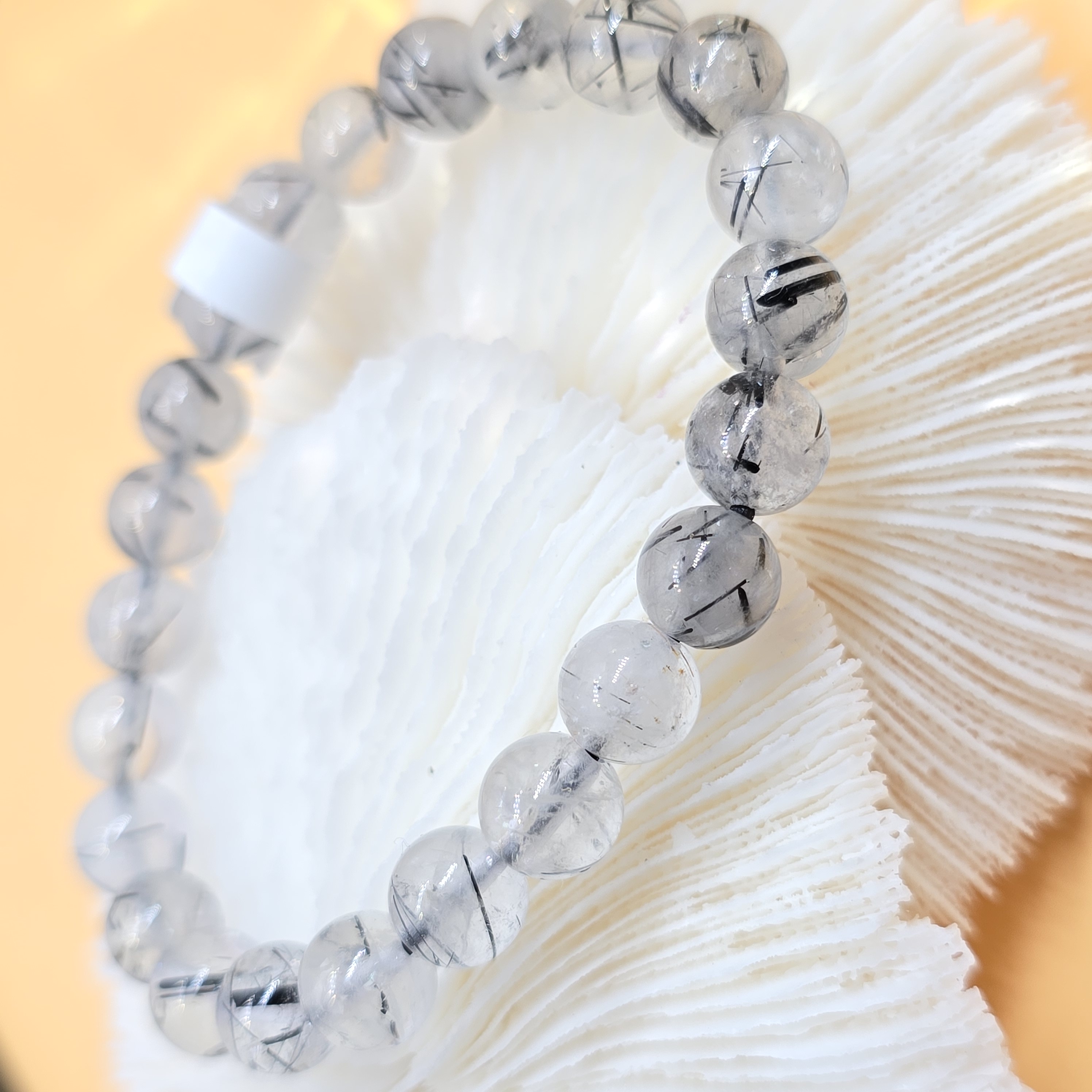 Vòng Thạch Anh Tóc Đen Black Tourmaline In Quartz_thumbnail_1