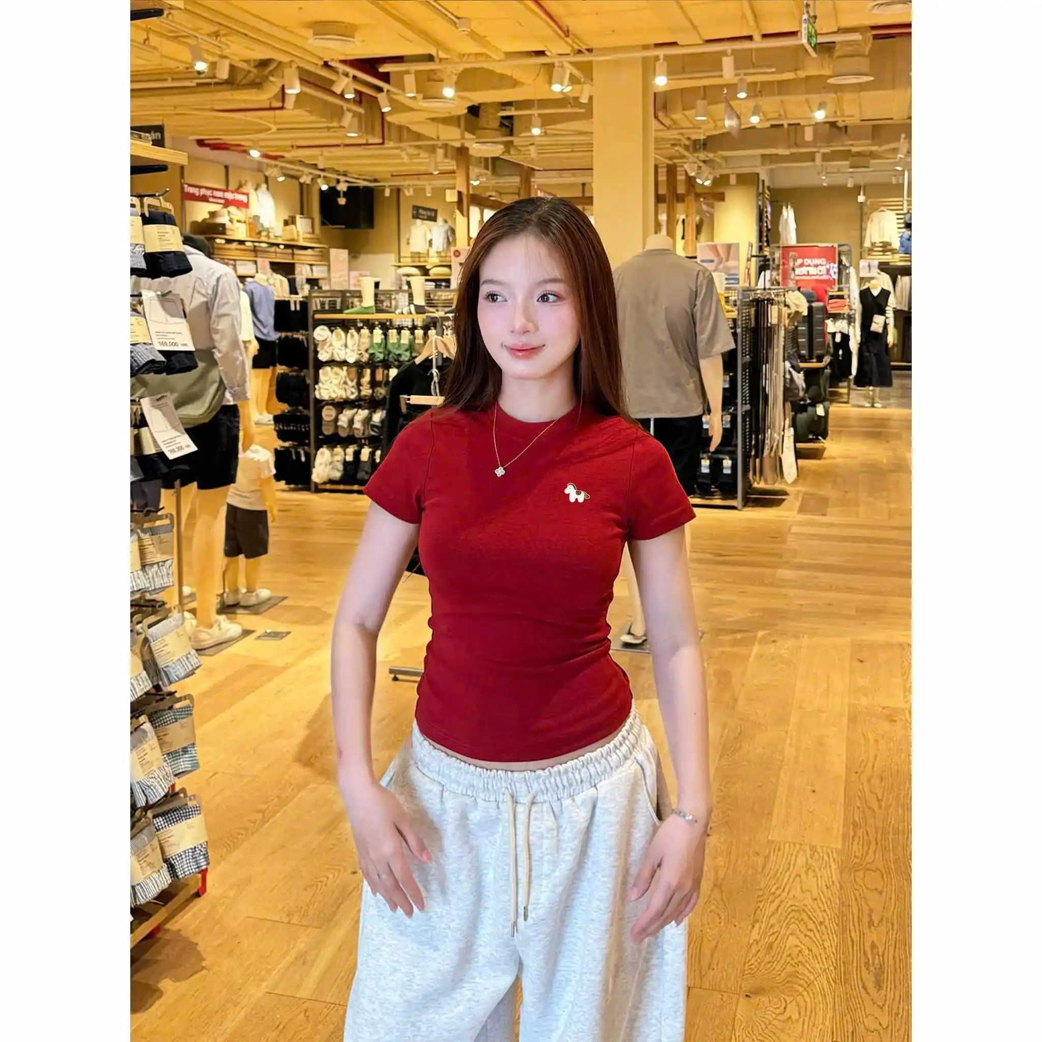 Áo baby tee basic Miucho vải visco co giãn thoáng mát slim fit hack dáng cổ tròn in mix 2988_thumbnail_2