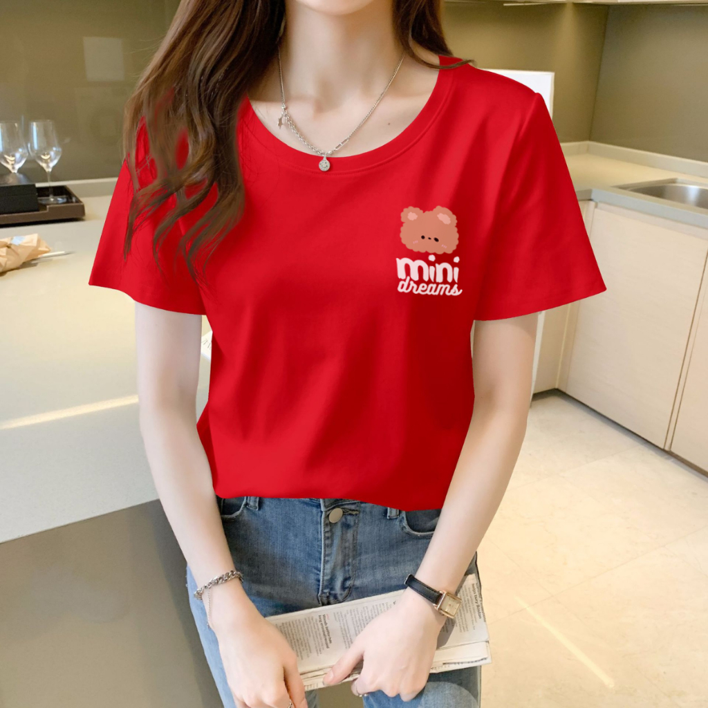 [Form Vừa] Áo phông nữ Loza chất liệu thun cotton mềm mịn in hình gấu - Mã VT7894_thumbnail_4