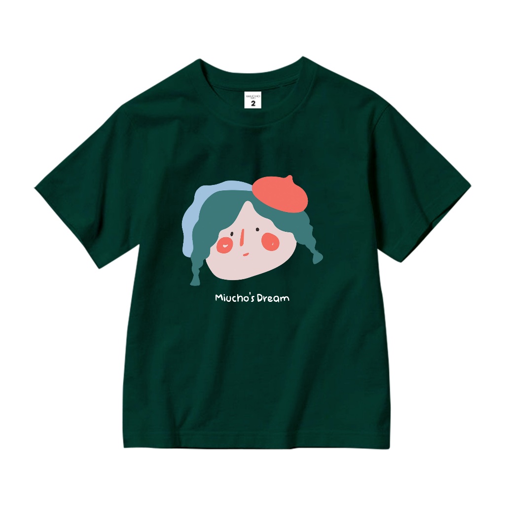 Áo thun dễ thương cho bé gái form rộng AED655 Miucho Kid 100% vải cotton thoáng mát basic_thumbnail_10