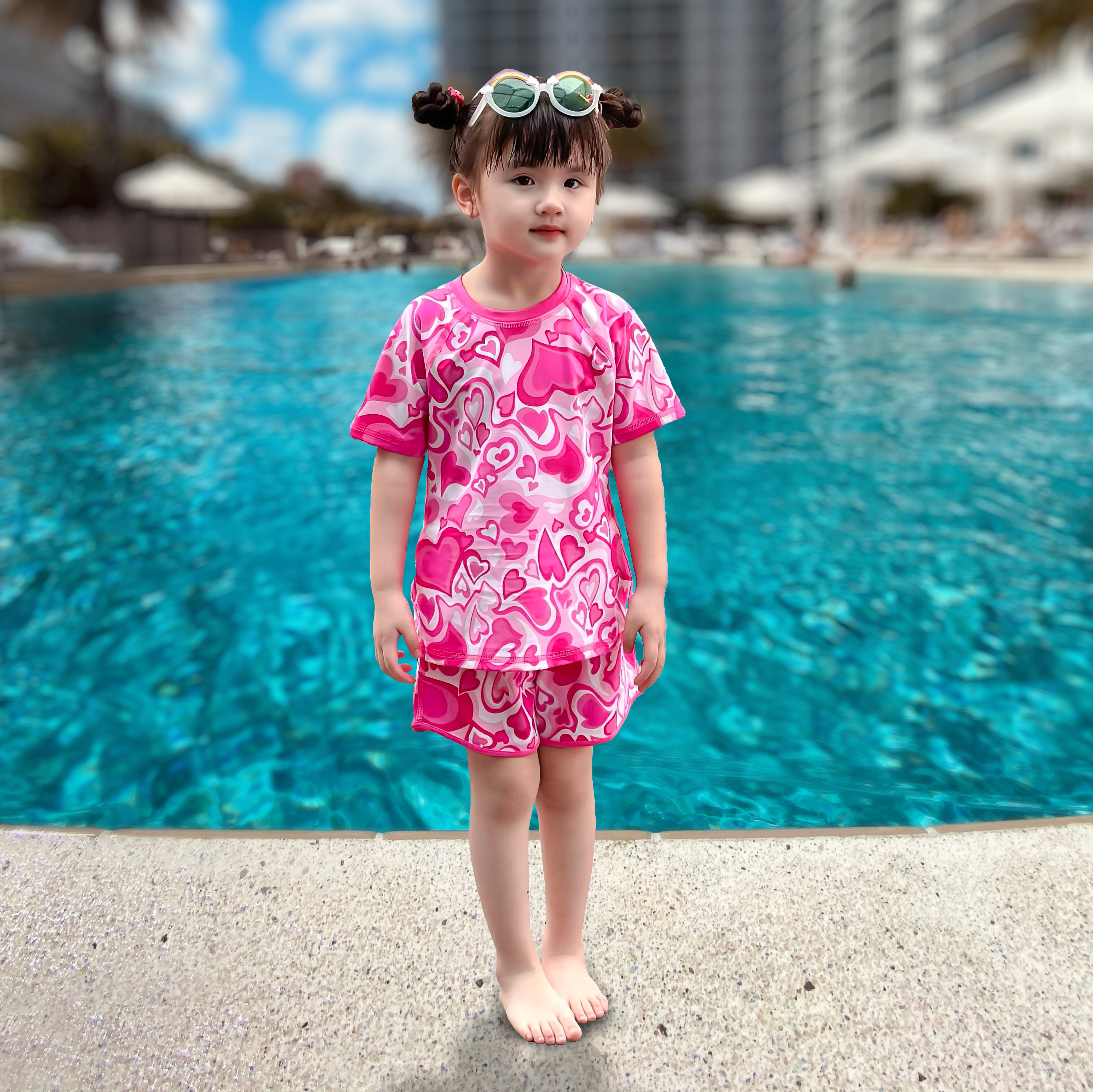 ĐỒ BƠI BÉ GÁI, BỘ BƠI BÉ GÁI TAY NGẮN KÍN ĐÁO QUẦN ĐÙI AO CẤP NARSIS KA23008 NARSIS CHẤT LIỆU THO..._thumbnail_4