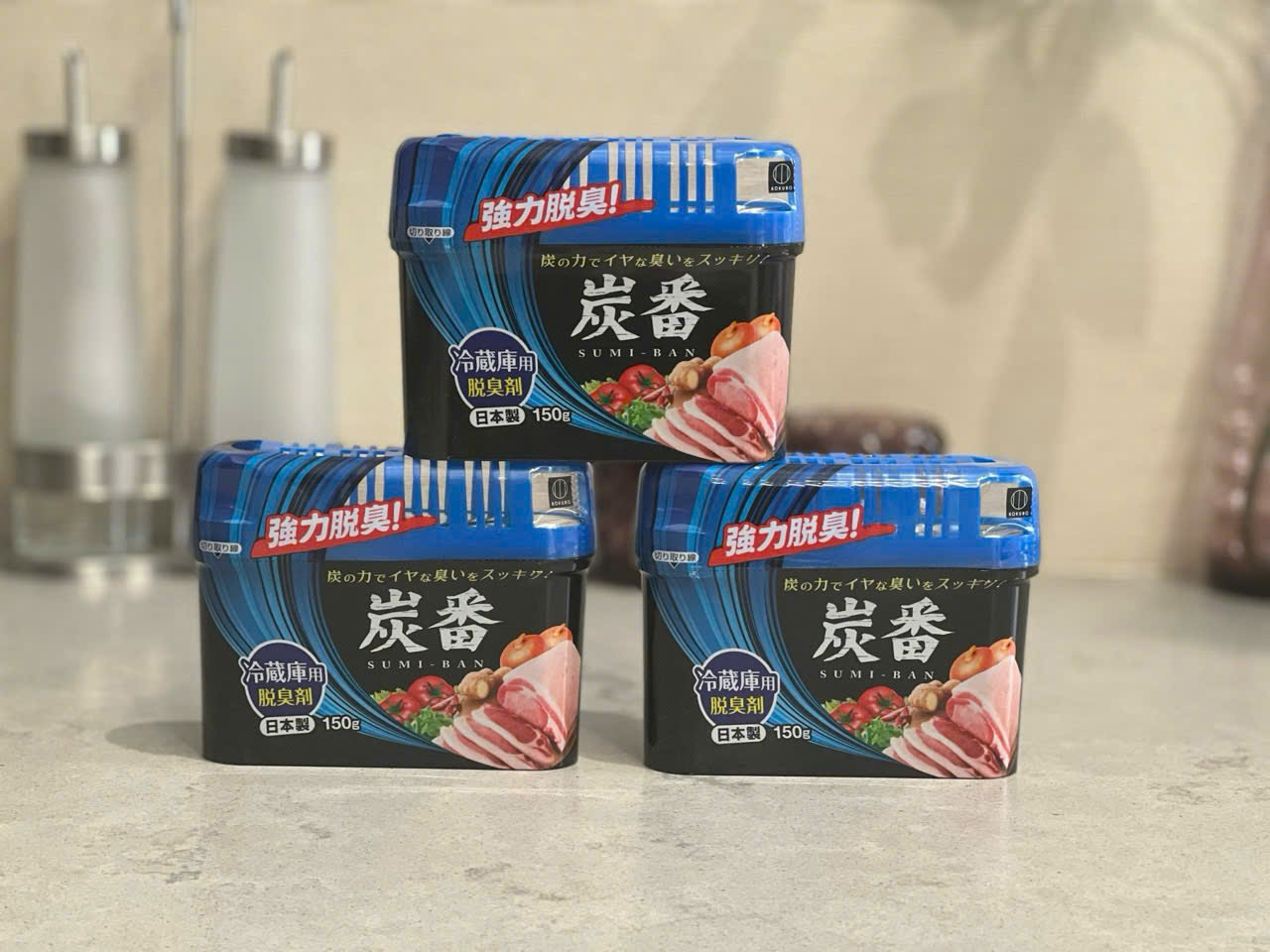 SET 3 Hộp Khử Mùi Tủ Lạnh Kokubo Nhật Bản 150gr