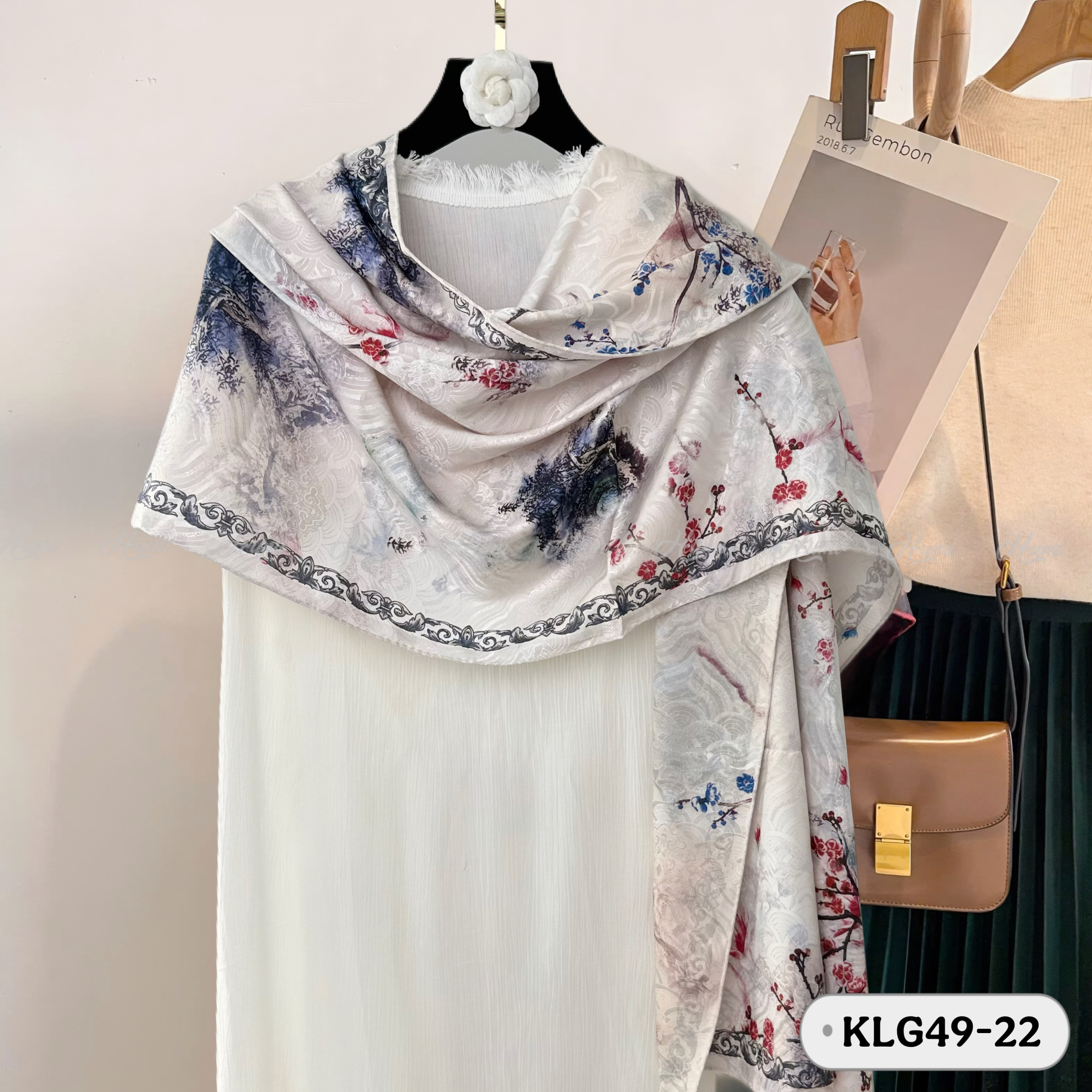 KHĂN LỤA GẤM CAO CẤP (KLG49-22)