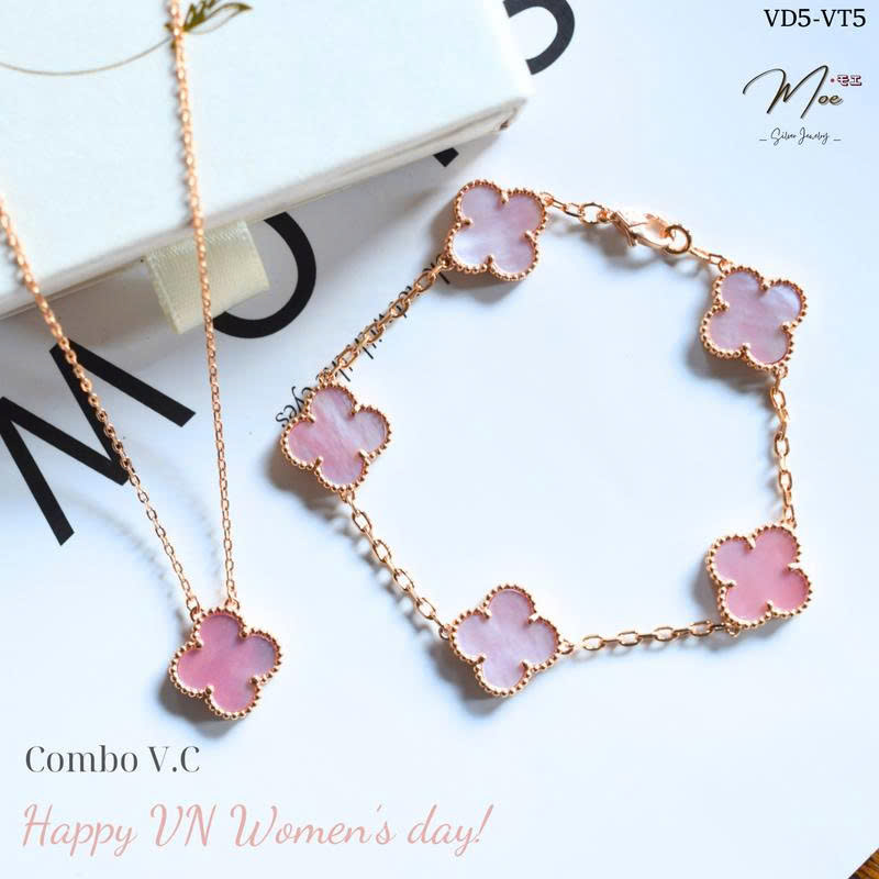 VT5 - VCA Lắc 5 lá hồng phớt