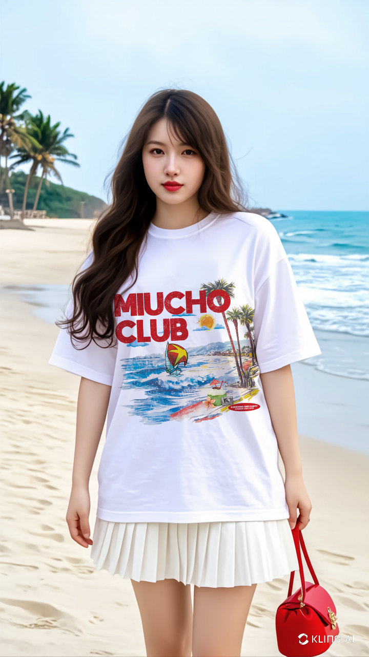 Áo thun boxy summer season 2122 Miucho cổ tròn vải cotton 2c 250gsm đứng form in mix_thumbnail_2