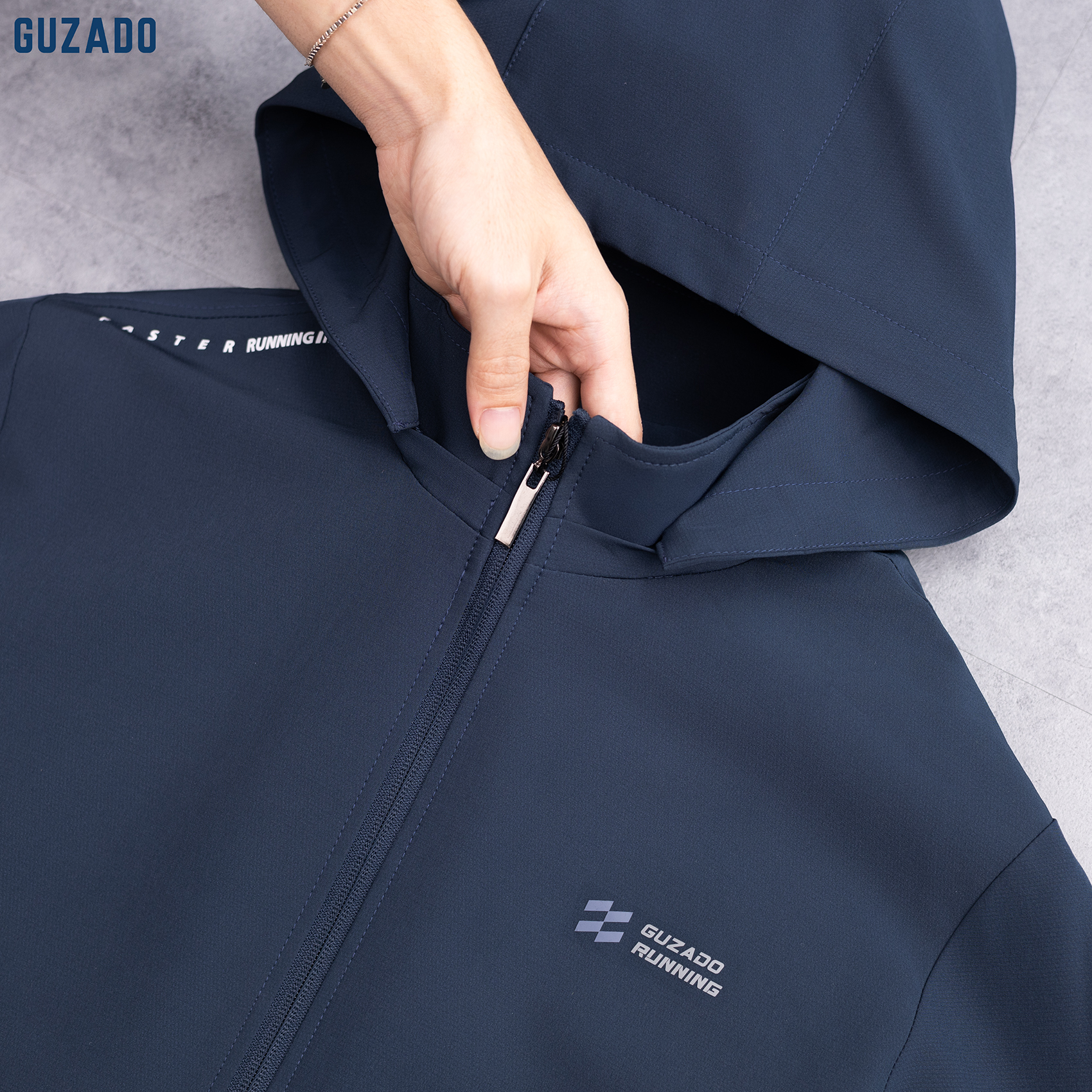 Bộ Quần Áo Gió Thể Thao Nam GUZADO 2 Lớp Nhẹ Ấm Cản Gió Cản Bụi Tốt Form Trẻ Trung GBG01_thumbnail_2