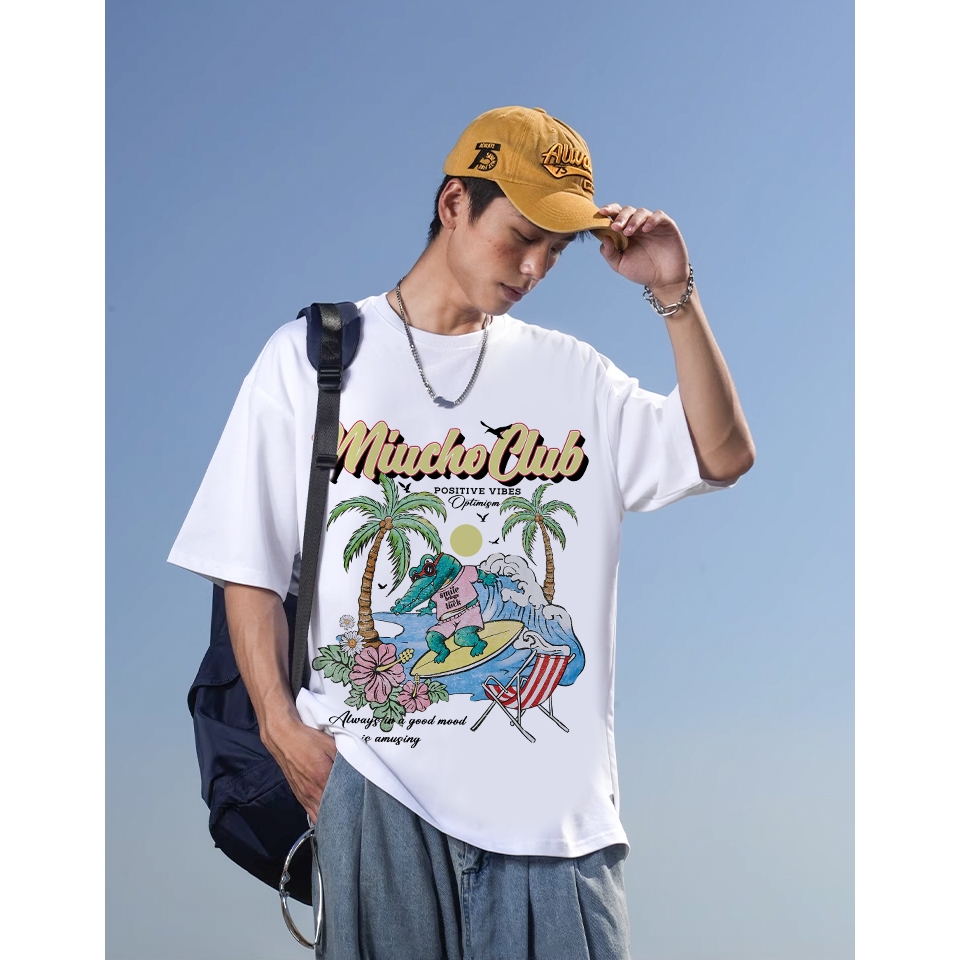 Áo thun nam form rộng ATD1150 Miucho Man áo phông tay ngắn cổ tròn in mix BST hè biển_thumbnail_2