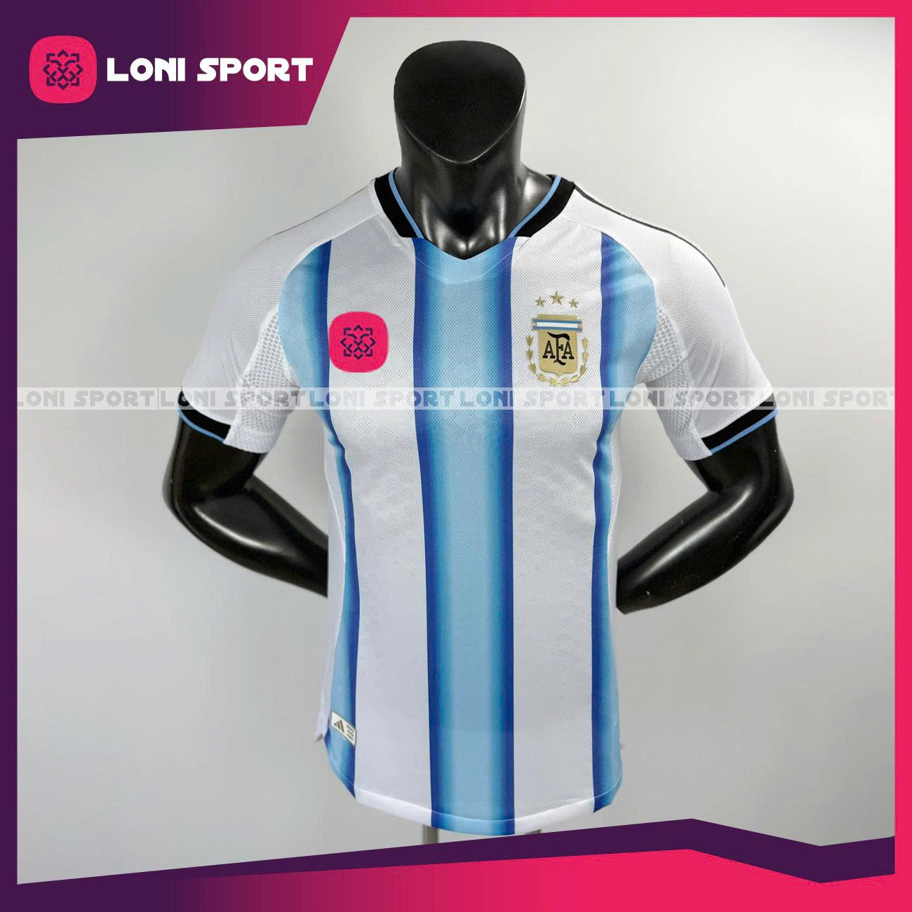 Áo Argentina sân nhà xanh trắng World Cup 2026 - SF