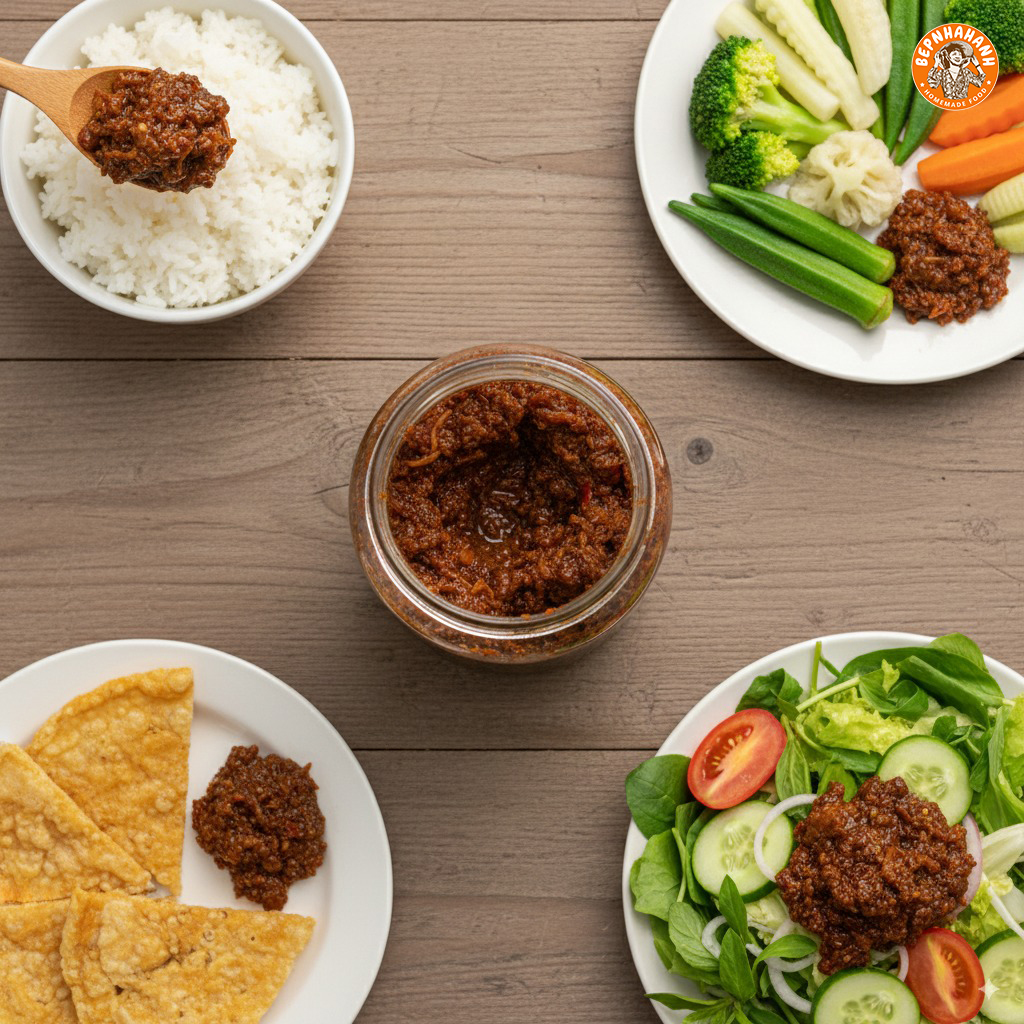 mắm ruốc xào thịt