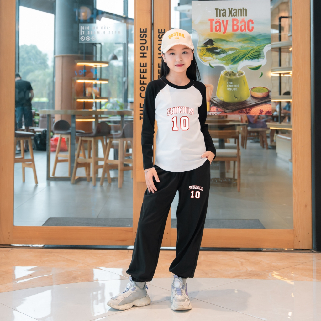 Đồ bộ dài tay bé gái chất liệu thun Borip in hình 'Shukuos 10' - Loza Kids BZ149_thumbnail_1